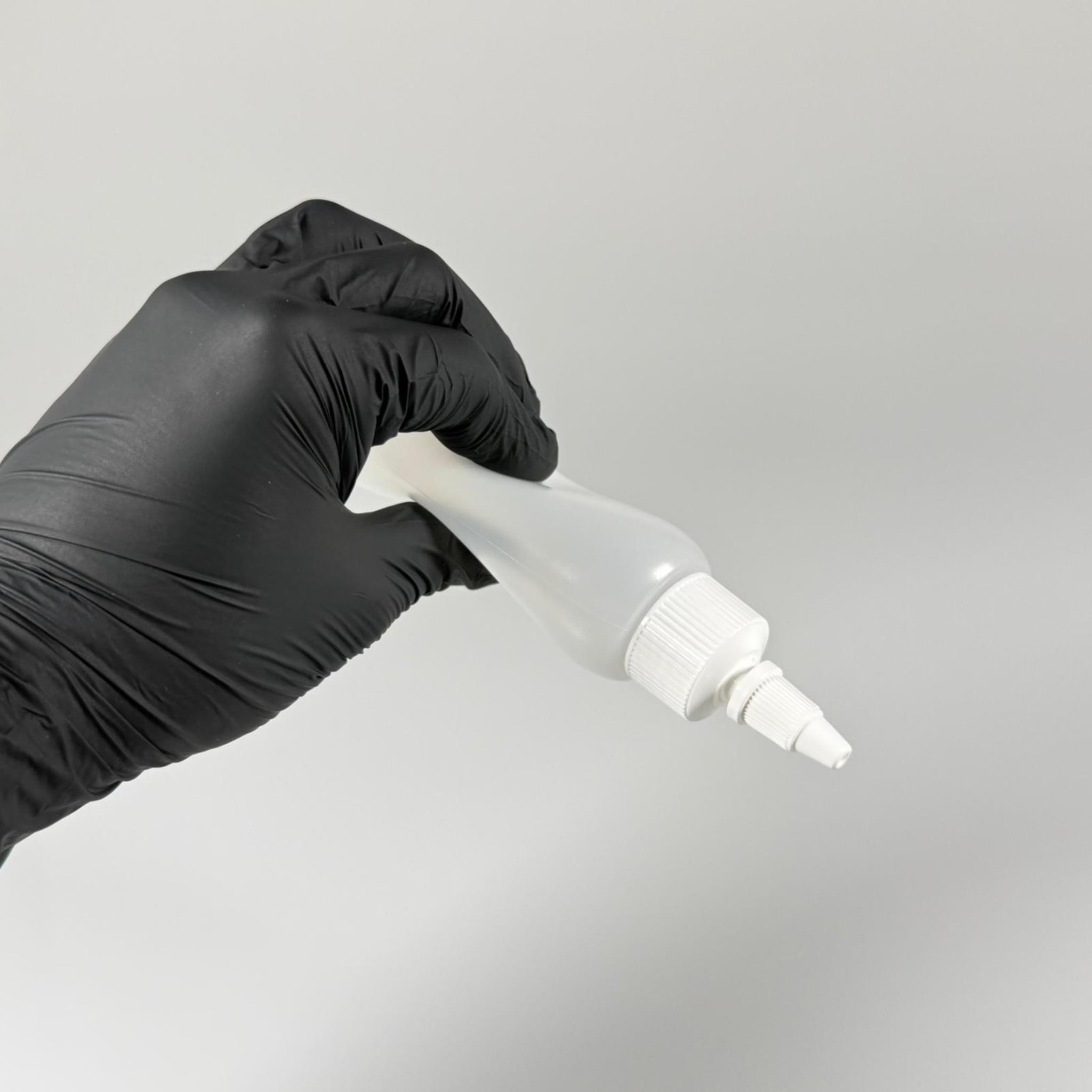 100 ML SIKILABİLİR YUMUŞAK PE PLASTİK ŞİŞE - BEYAZ TWİST SİVRİ KARTUŞ KAPAKLI - 100 cc sos, yağ, kartuş, mürekkep vb için boş şişeler