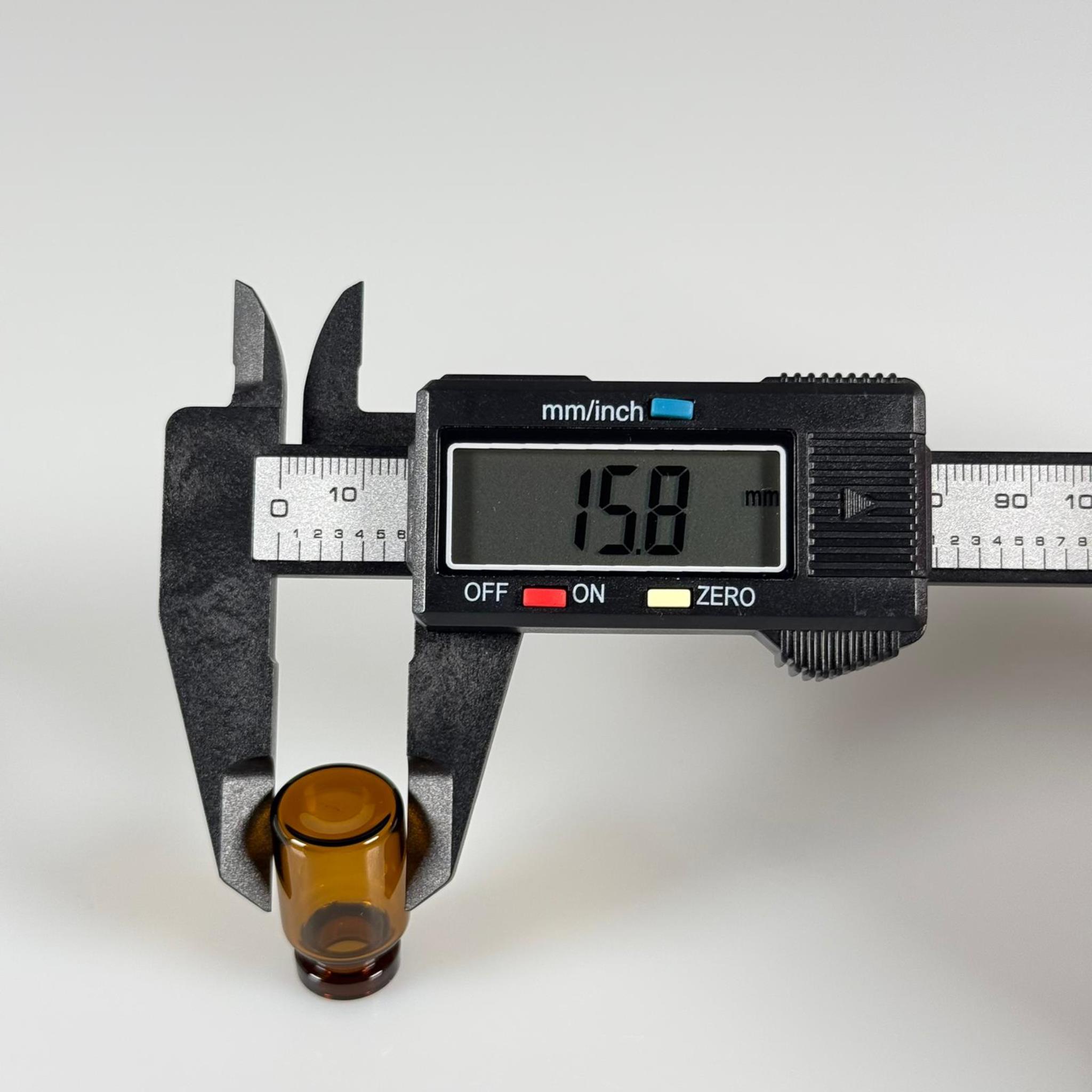 BOROSİLİKAT AMBER CAM ŞİŞE - 2 CC - 16x27 MM - ÇEKME CAM BORU FLAKON İNCE PENİSİLİN ŞİŞESİ - AĞIZ ÇAPI 13 MM