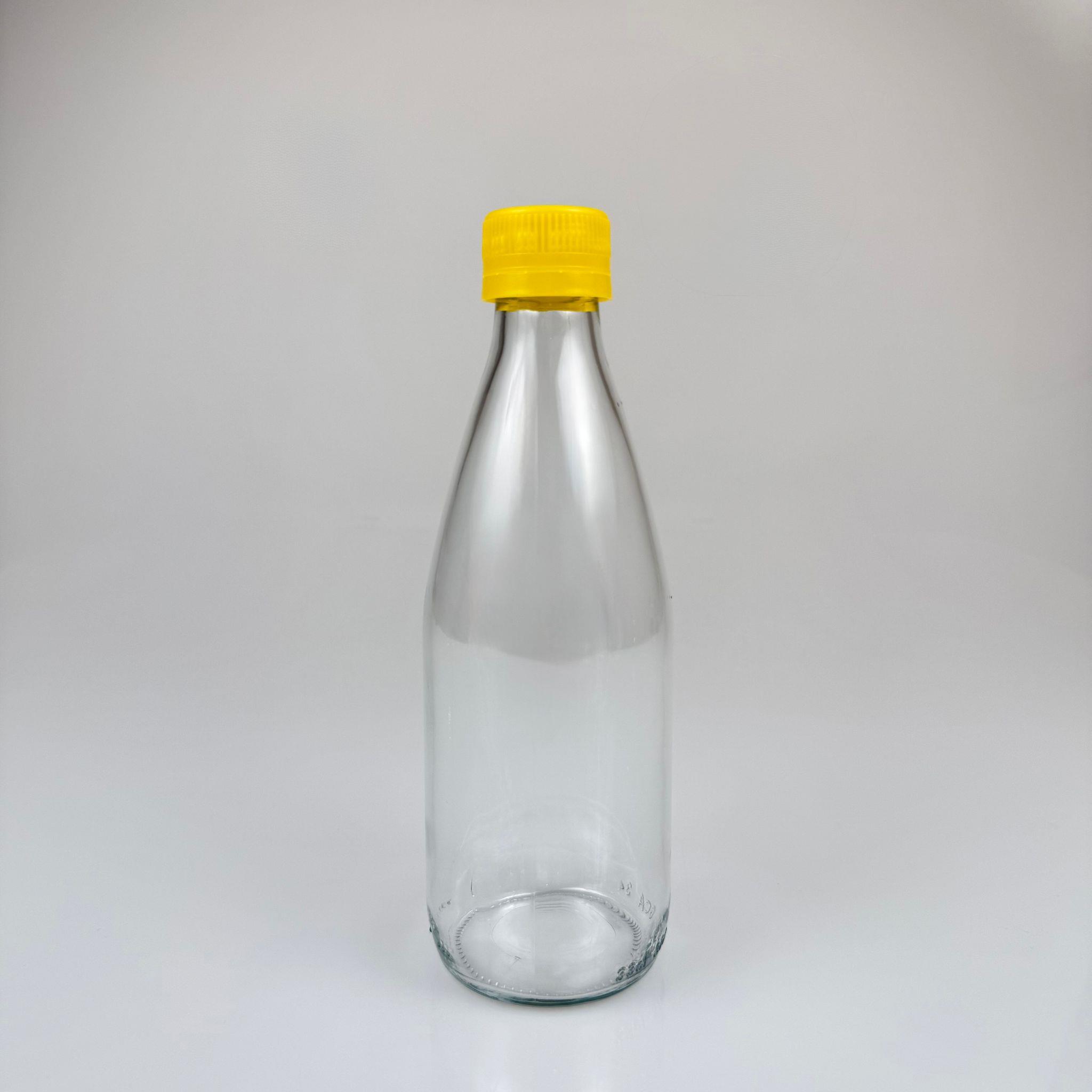 330 CC CAM ŞİŞE - SARI KİLİTLİ KAPAKLI - 330 ML CAM ŞİŞE