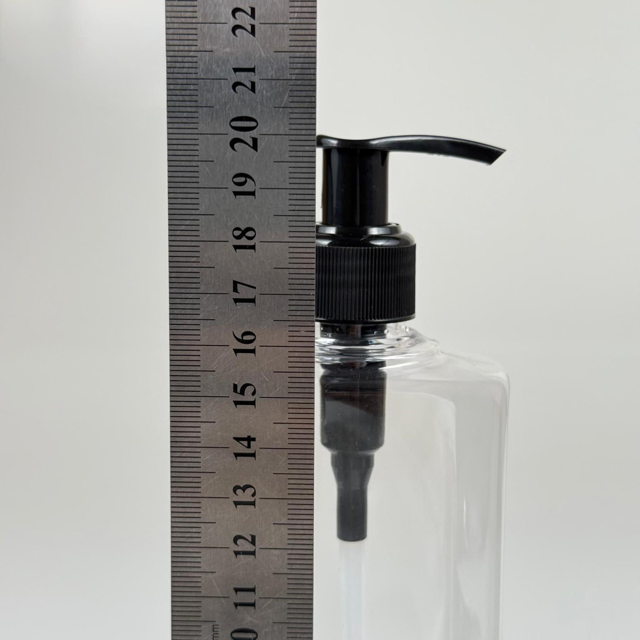 400 CC YASSI MODEL PET ŞİŞE - SİYAH POMPALI  - 400 ML PLASTİK POMPALI ŞİŞE