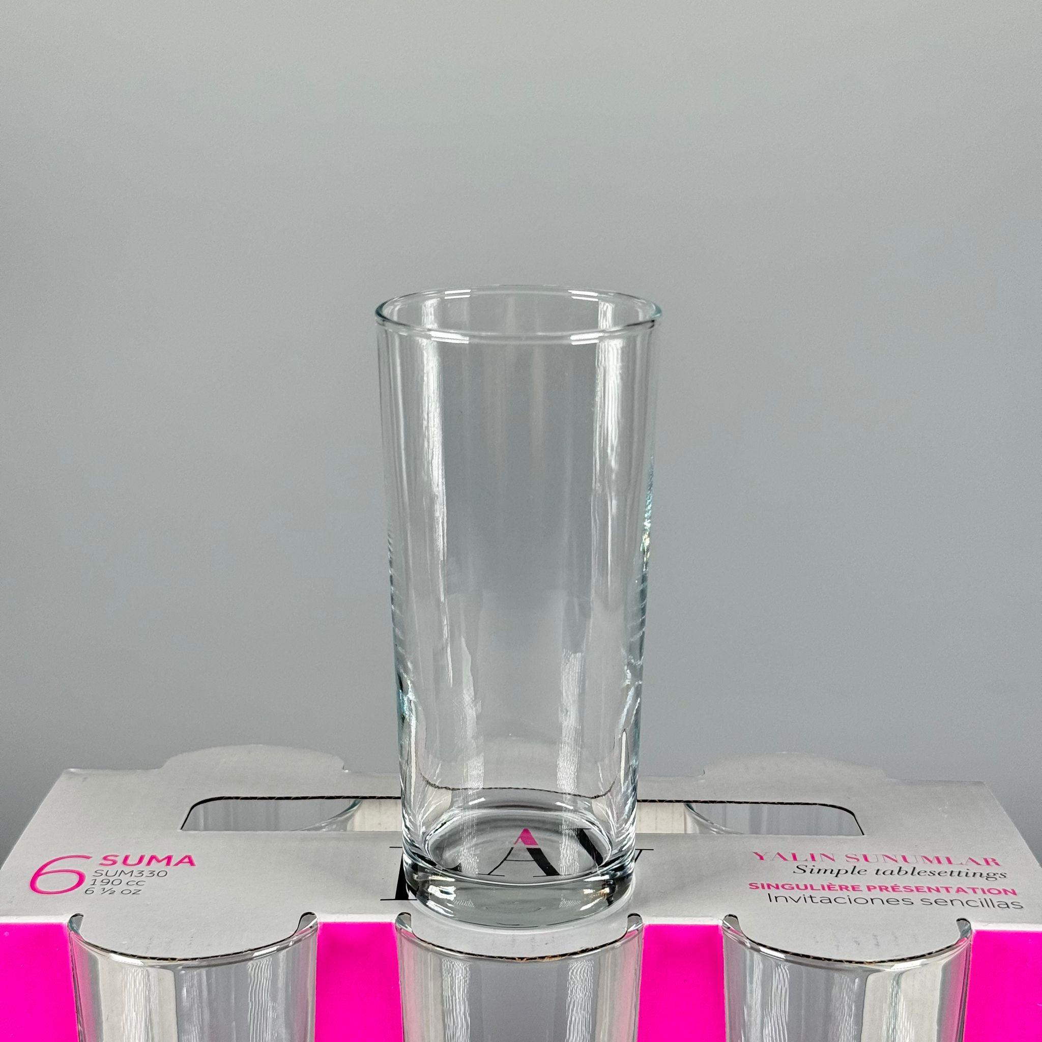 LAV SUM330 LİMONATA BARDAĞI 6'lı İNCE UZUN BARDAK