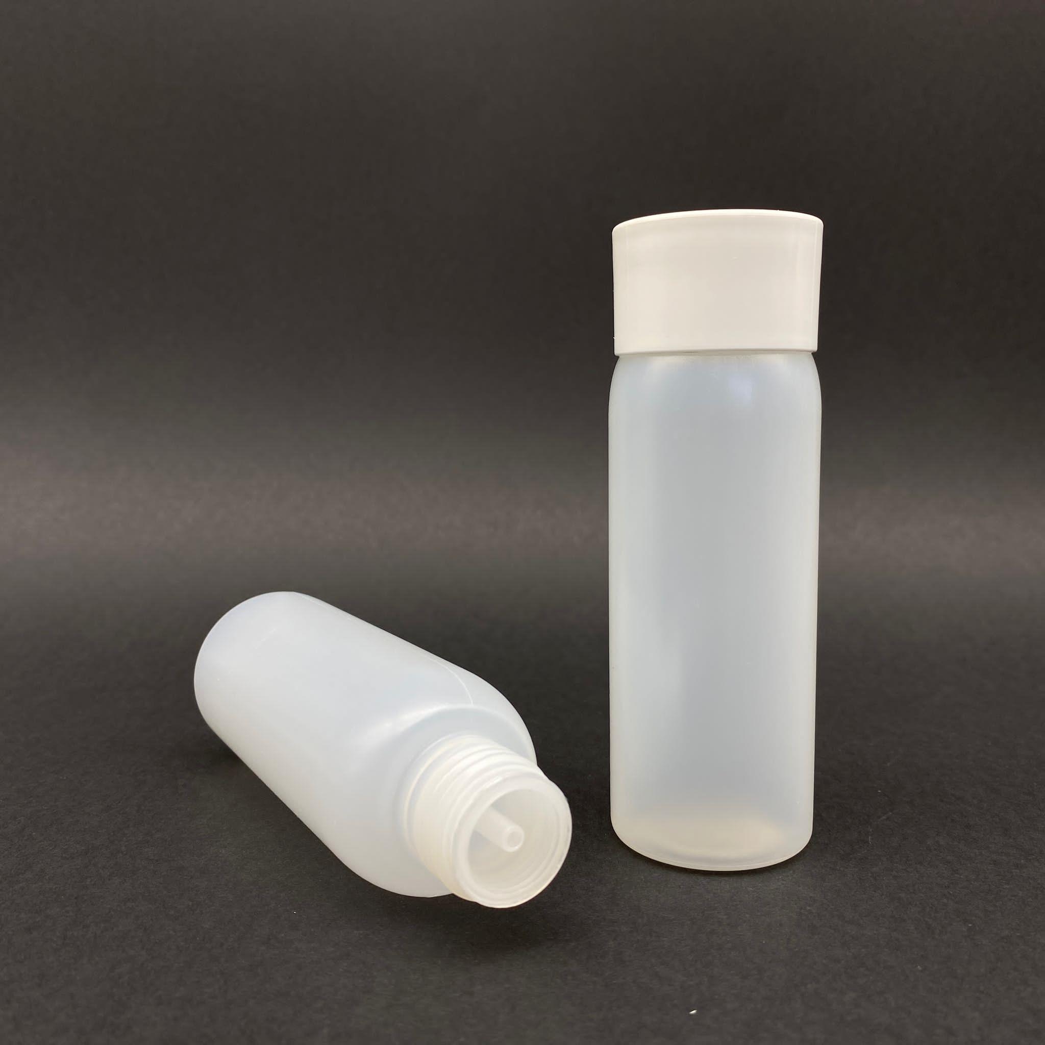 100 CC SERT NATÜREL ŞİŞE - BEYAZ KOLONYA KAPAKLI - KOLONYA TIPALI - 100 ML PLASTİK KOLONYA ŞİŞESİ