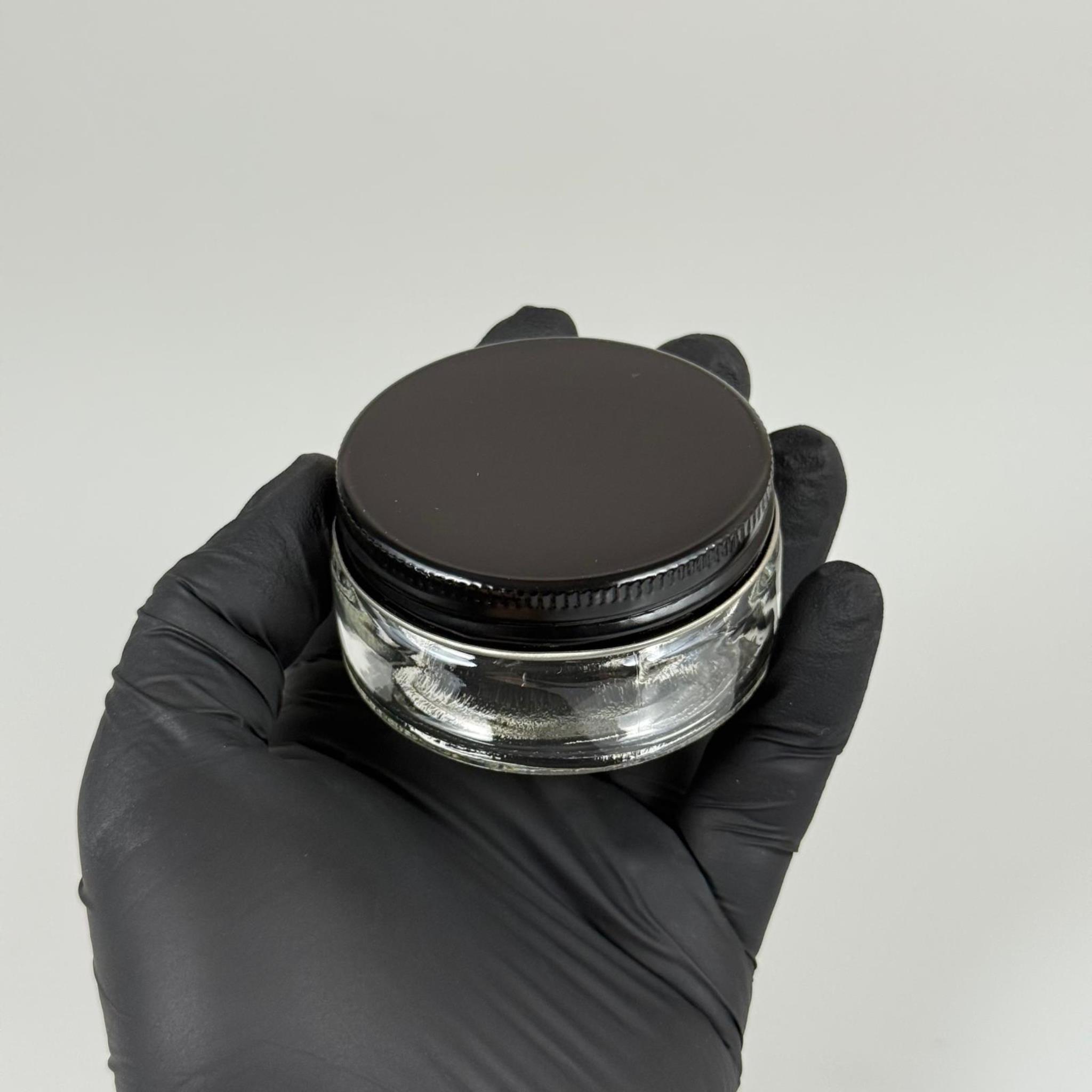 50 CC CAM KREM KAVANOZU - PARLAK SİYAH METAL KAPAKLI - 50 ML PAŞABAHÇE CAM KREM KAVANOZU - PAŞABAHÇE MUM KAVANOZLARI