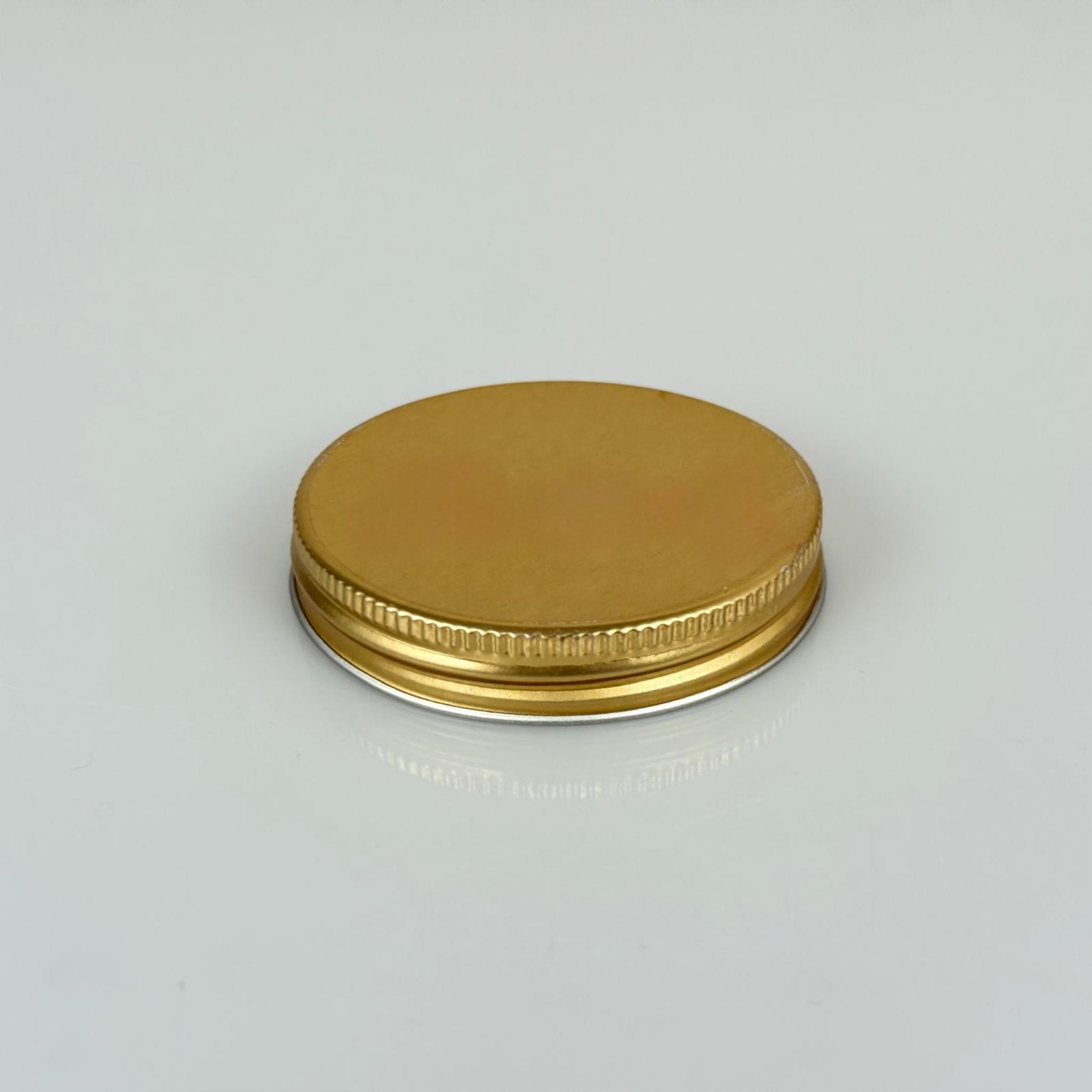 57 MM VİDALI GOLD METAL KAPAK (ŞİŞECAM 50 CC CAM KREM KAVANOZU UYUMLU)