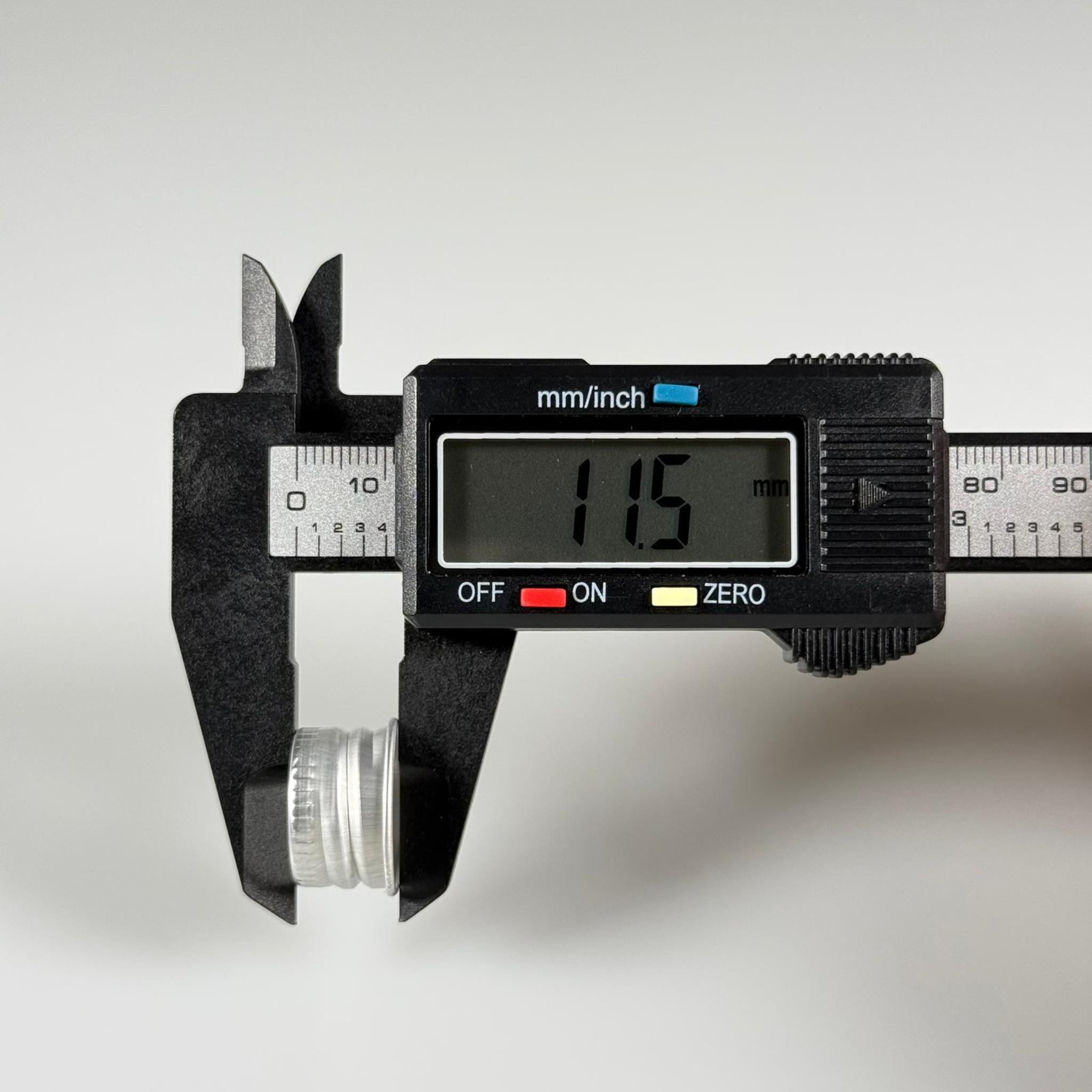 18 MM VİDALI GÜMÜŞ ALÜMİNYUM KAPAK - İTHAL