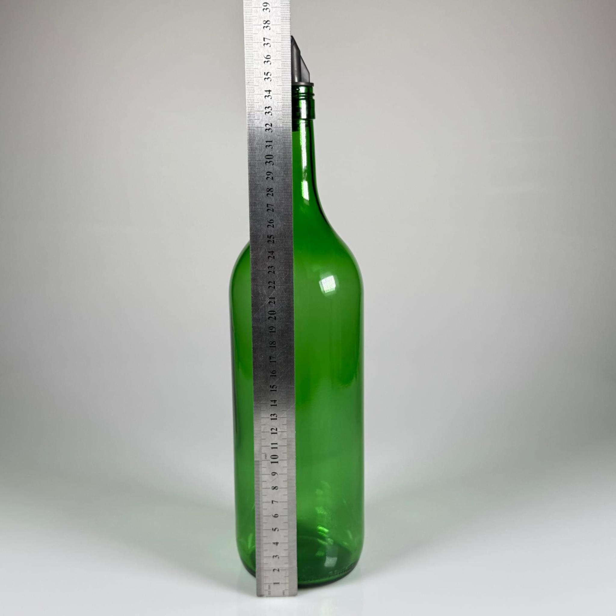 1500 CC YEŞİL CAM ŞİŞE - SİLİKON YAĞDANLIK TIPALI AKITICILI - 1,5 LİTRE YEŞİL CAM ŞİŞE - 1500 ML YAĞLIK SİRKELİK ŞİŞESİ
