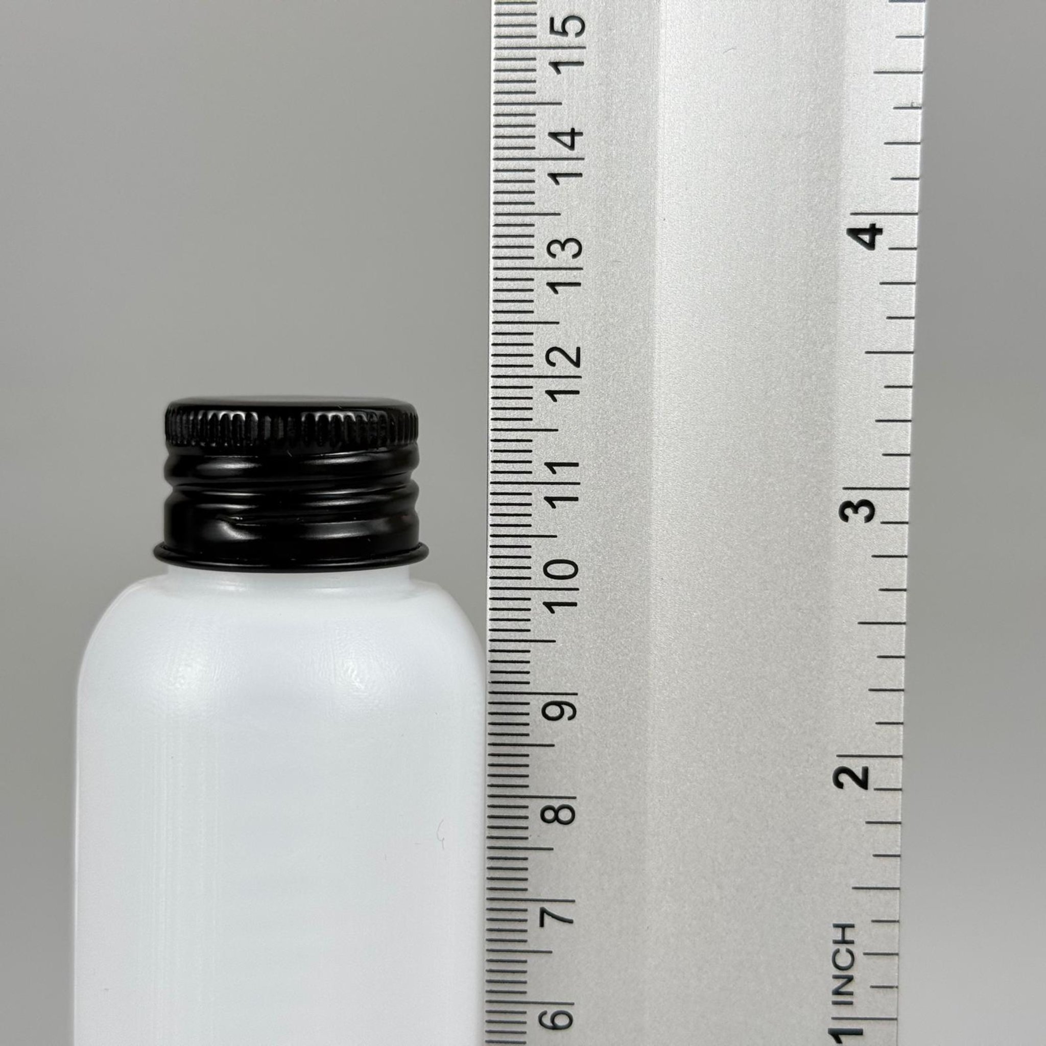 100 CC NATÜREL SERT POLİETİLEN ASETON ŞİŞESİ ( 24 MM ) + KÖPÜK CONTALI SİYAH METAL ALÜMİNYUM KAPAKLI TAKIM - 100 ML KAPAKLI PLASTİK ASETON ŞİŞELERİ
