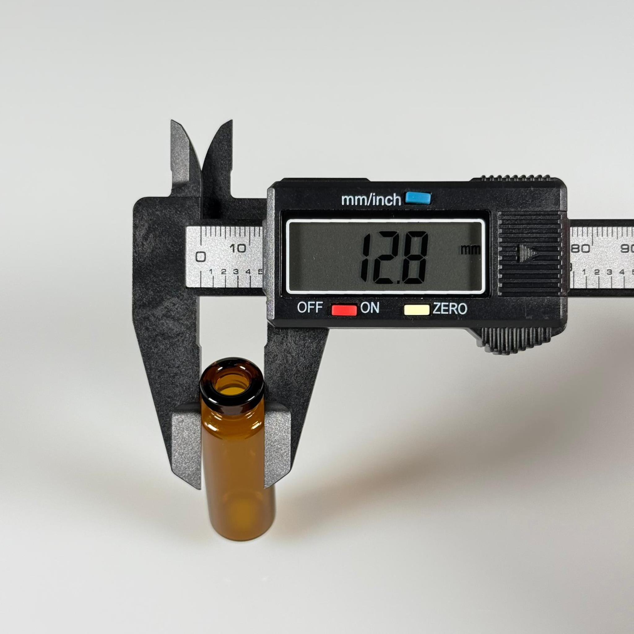 BOROSİLİKAT AMBER CAM ŞİŞE - 5 CC - 16x50 MM - ÇEKME CAM BORU FLAKON İNCE PENİSİLİN ŞİŞESİ - AĞIZ ÇAPI 13 MM