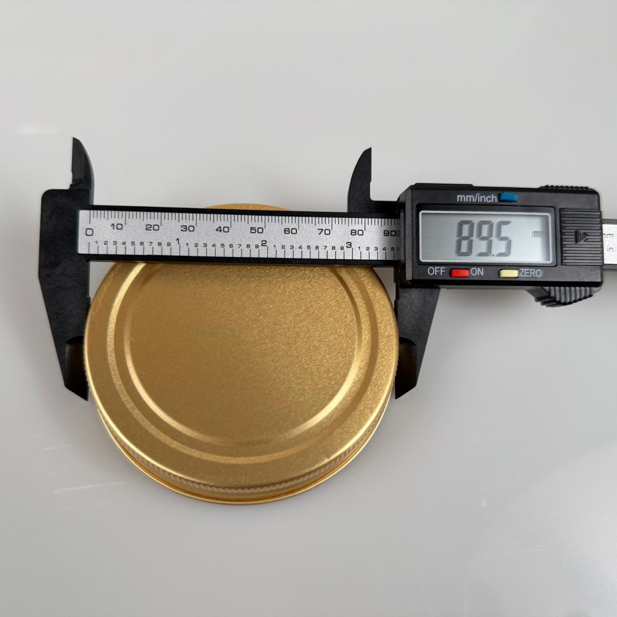 89 MM VİDALI GOLD METAL KAPAKLI (CAM İÇİN)