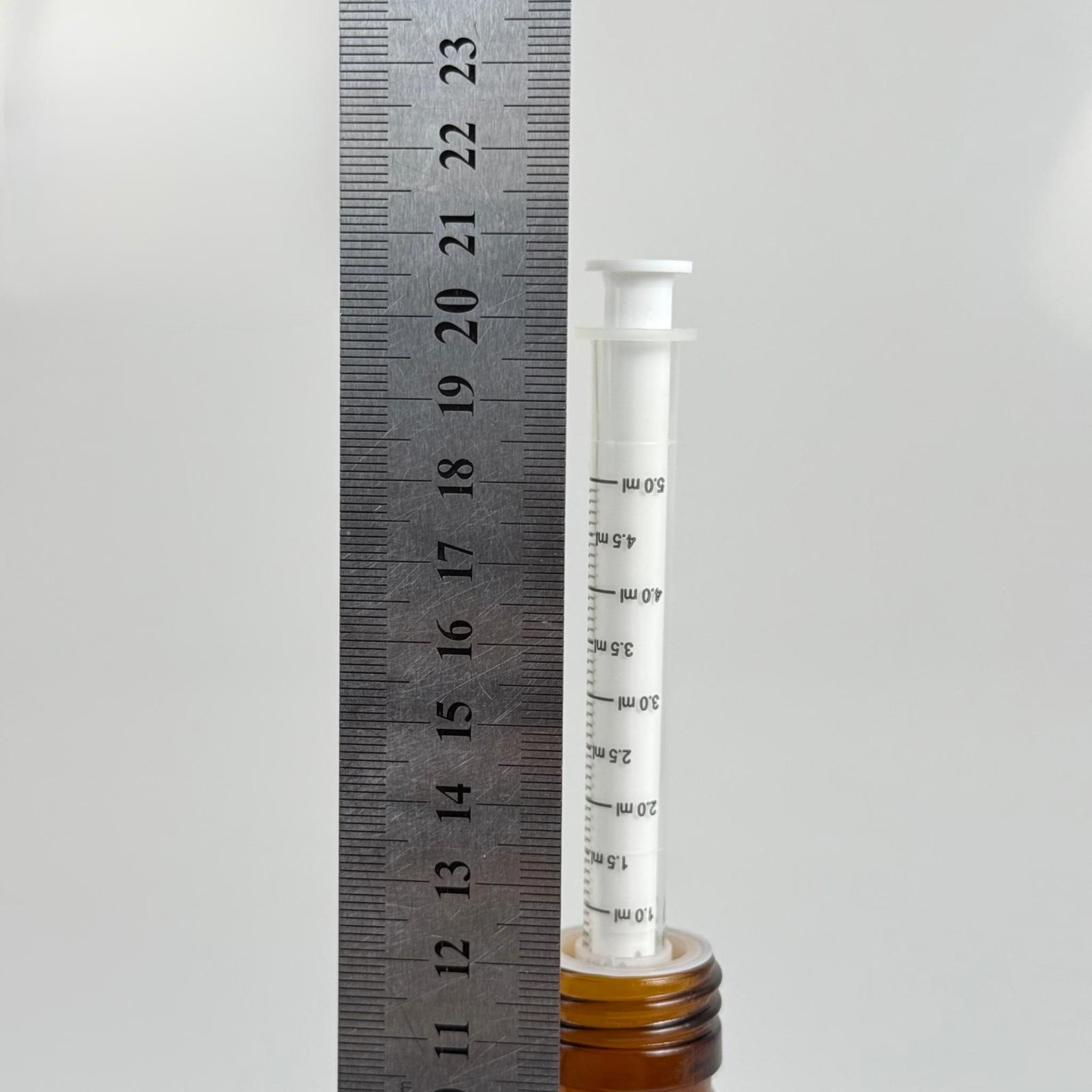 125 ML CAM ECZA ŞİŞESİ + 5 ML DOZAJ PİPETİ + DOZAJ TIPASI + CONTALI PLASTİK KAPAK TAKIM