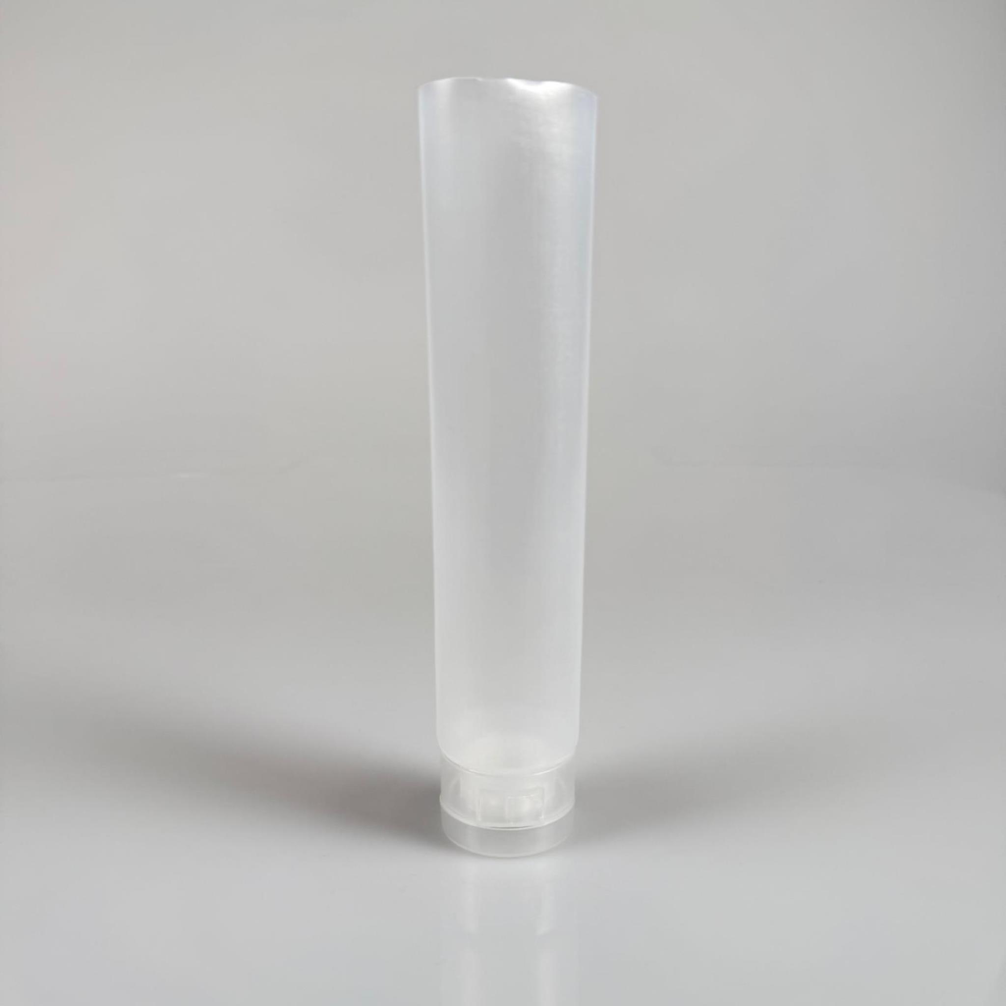 KOZMETİK İÇİN ŞEFFAF BOŞ KREM TÜPÜ KAPAKLI - 100 ML - MERHEM TÜPÜ - LİPGLOSS TÜP - DUDAK PARLATICISI TÜPÜ - BAL DOLUMU İÇİN PLASTİK TÜP  - AÇILIR KAPANIR FLİPTOP KAPAKLI - ALTI AÇIK ELLE KAPANMAZ ISITICI GEREKİR