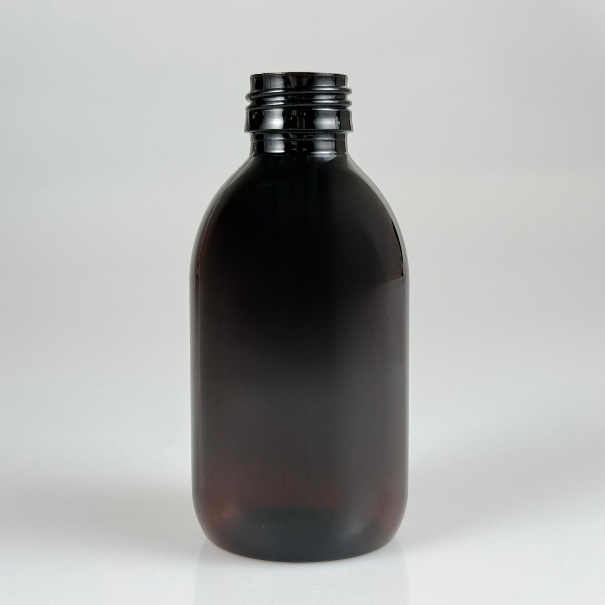 200 CC AMBER PET ECZA ŞİŞESİ - 28 AĞIZ KAPAKSIZ - 200 ML KAHVERENGİ PLASTİK ŞURUP ŞİŞESİ (21 GR)