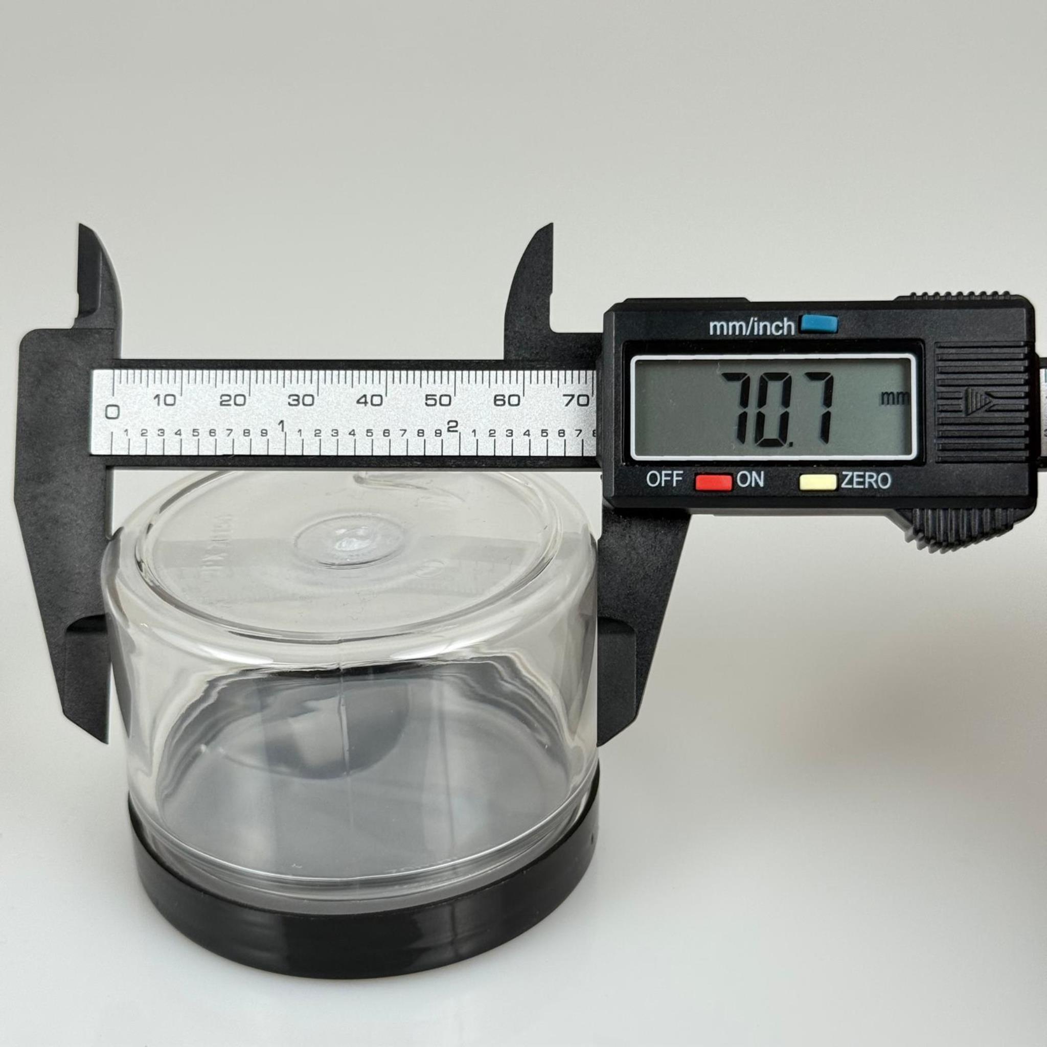 150 ML SERT PET KAVANOZ + SİYAH PLASTİK KAPAK + İÇ TIPA - 150 CC KALIN ŞEFFAF PLASTİK KAVANOZ SİYAH PLASTİK KAPAKLI İÇ TIPALI TAKIM - KREM KAVANOZLARI