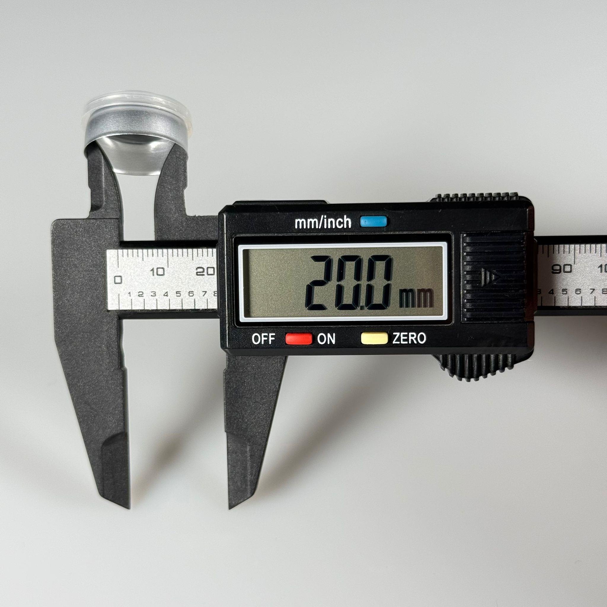 PENİSİLİN ALÜMİNYUM FLAKON KAPAK ŞEFFAF -  20 MM DÜZ RENKLİ FLİP-OFF KAPAK