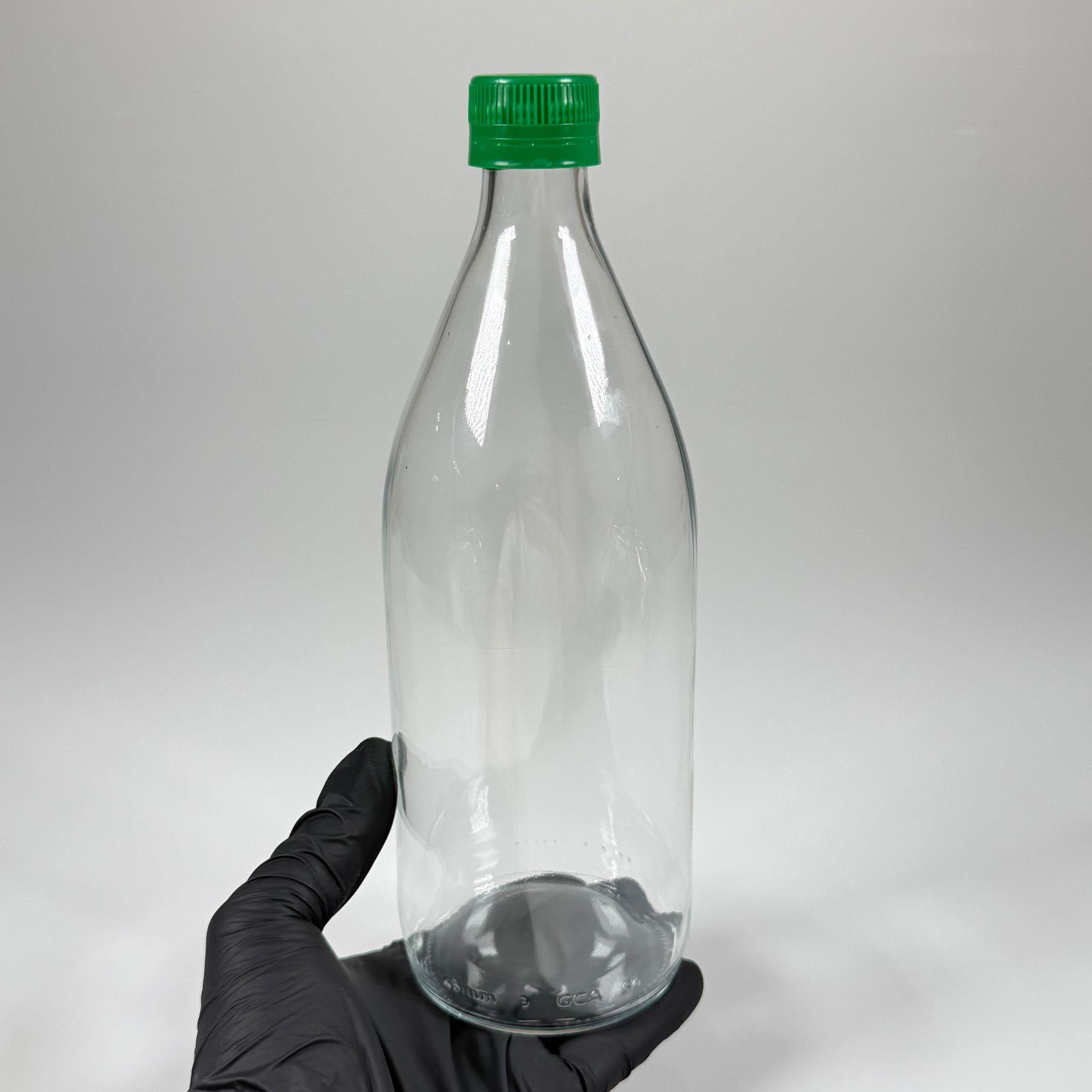 750 CC CAM ŞİŞE - YEŞİL KİLİTLİ KAPAKLI - 750 ML CAM ŞİŞE