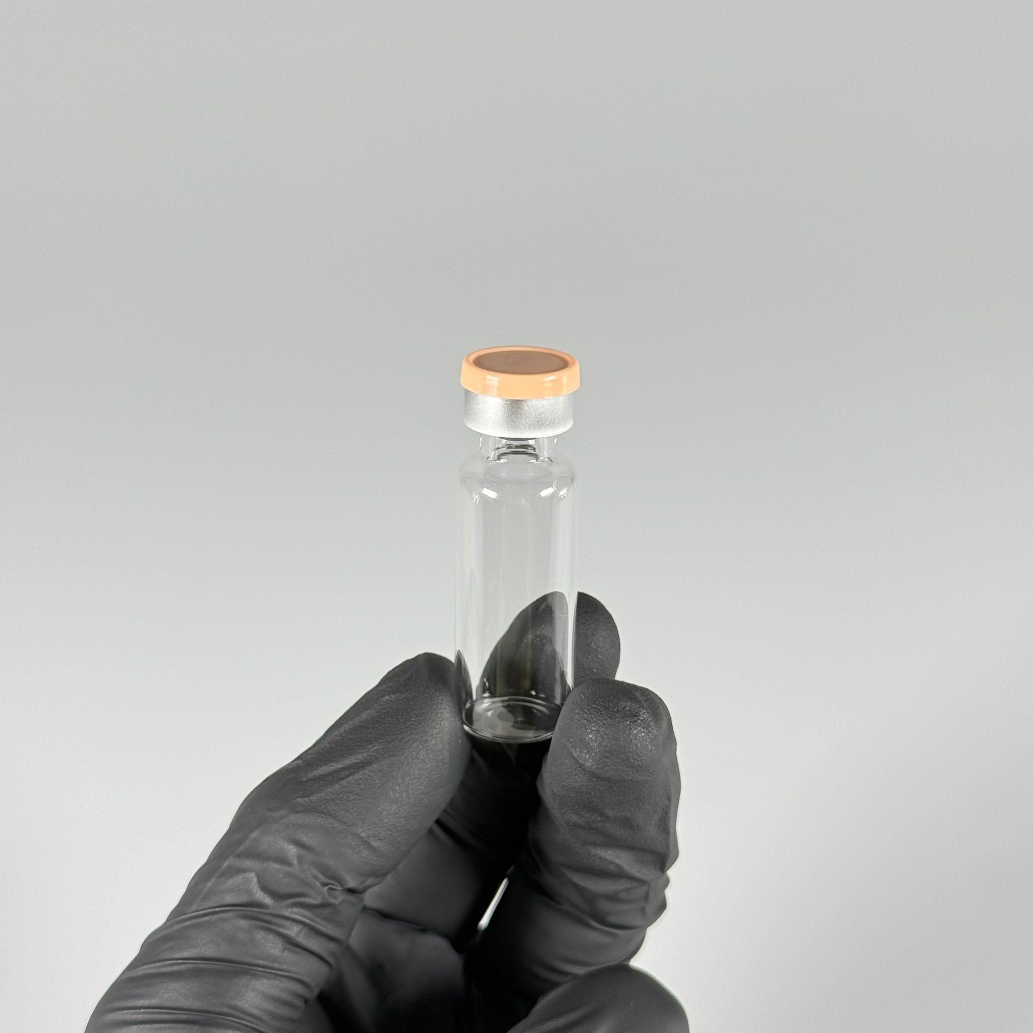 4 ML vial flakon şişe - 13 ağız 4 cc şeffaf cam ilaç şişesi + kauçuk butil enjektör tıpası + bej alüminyum kapaklı takım