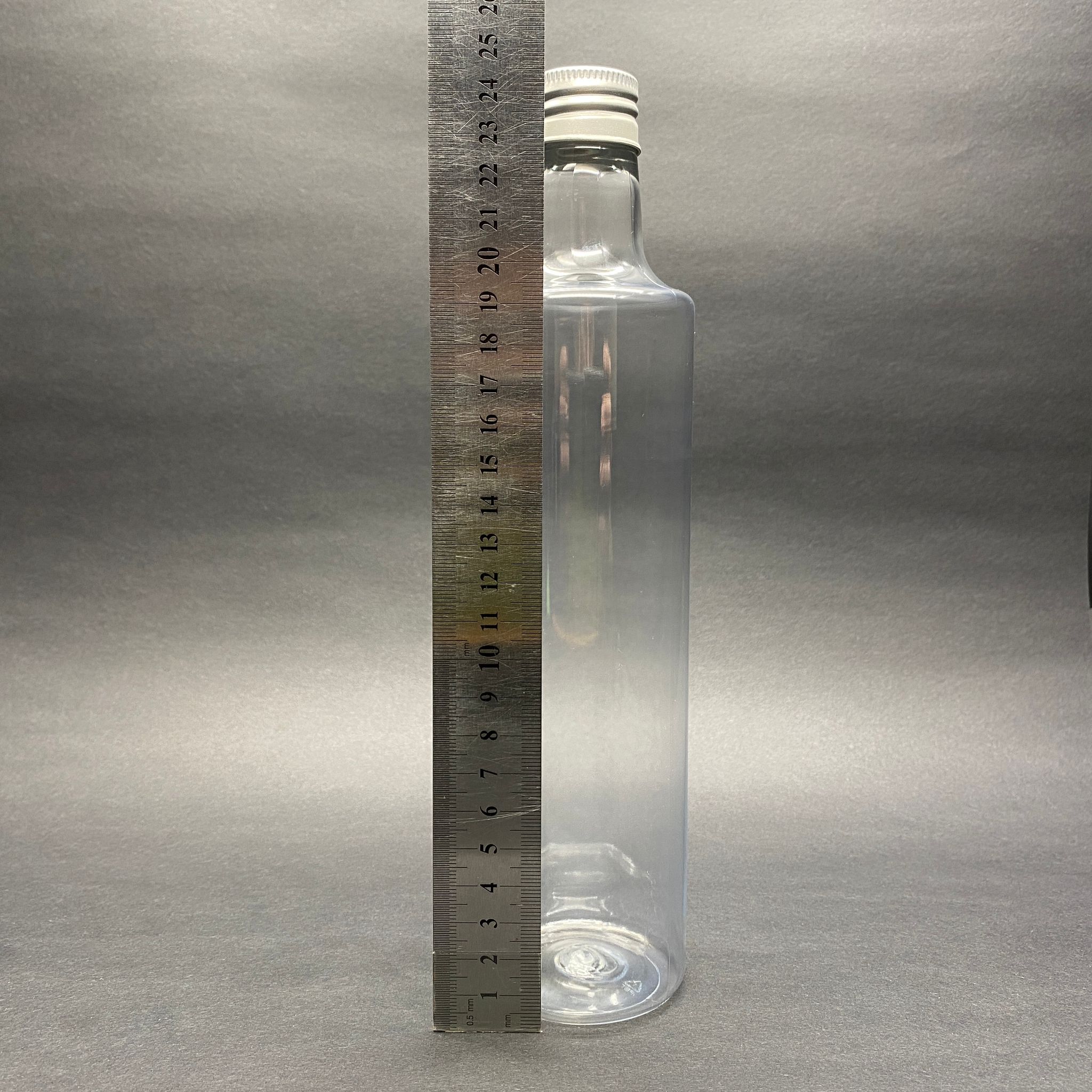 500 CC DORİKA SİLİNDİR PET ŞİŞE - CONTALI GÜMÜŞ METAL KAPAKLI - (60 GR) CAM GÖRÜNÜMLÜ SERT KALIN KIRILMAZ 500 ML SİLİNDİR PLASTİK ŞİŞE