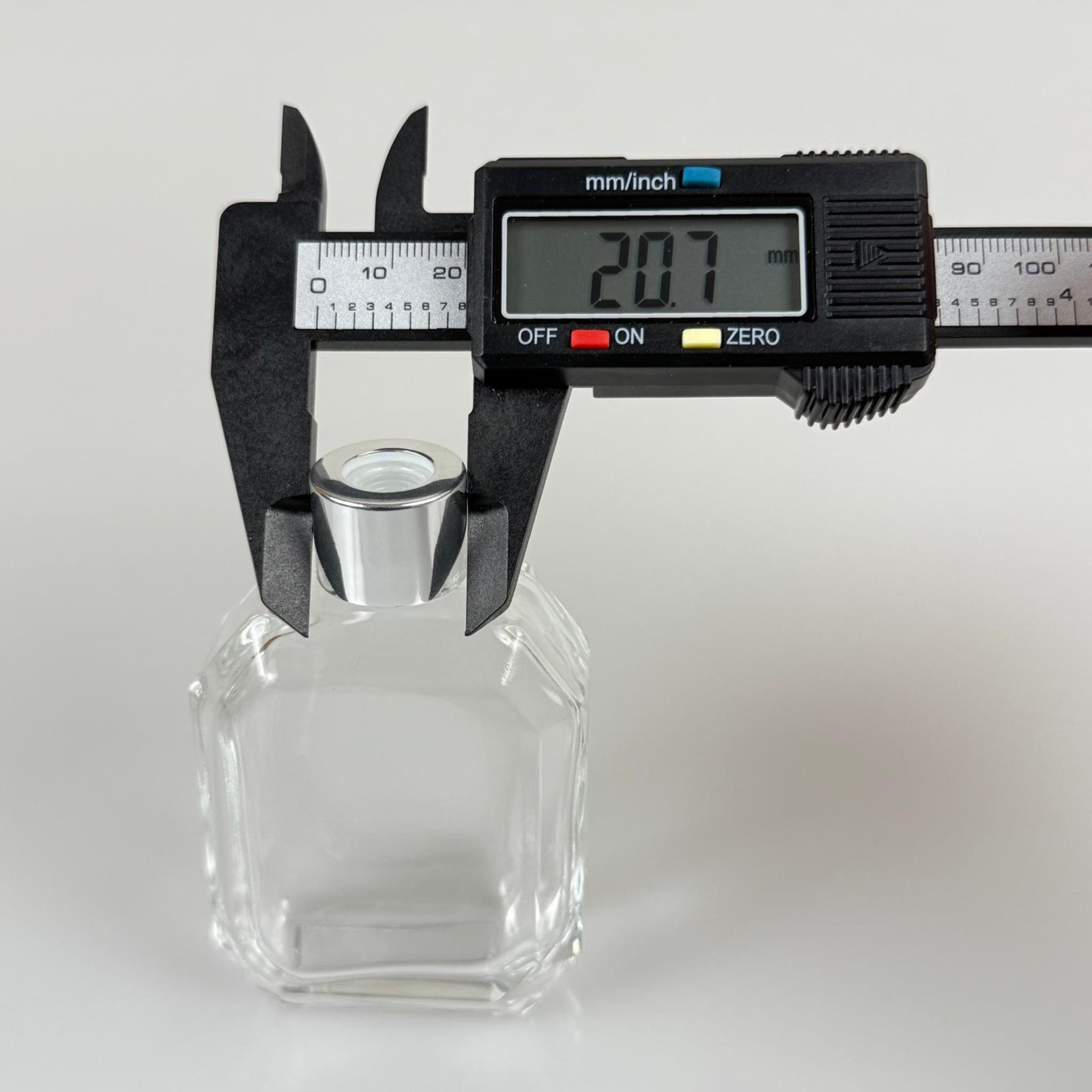 KAZABLANKA MODEL CAM BAMBU ODA KOKUSU ŞİŞESİ + METAL GÜMÜŞ KAPAK + TIPA + 3 ADET FİBER BAMBU ÇUBUK - 50 ML SET TAKIM - HEDİYELİK PROMOSYON DİFFUSER ŞİŞELERİ