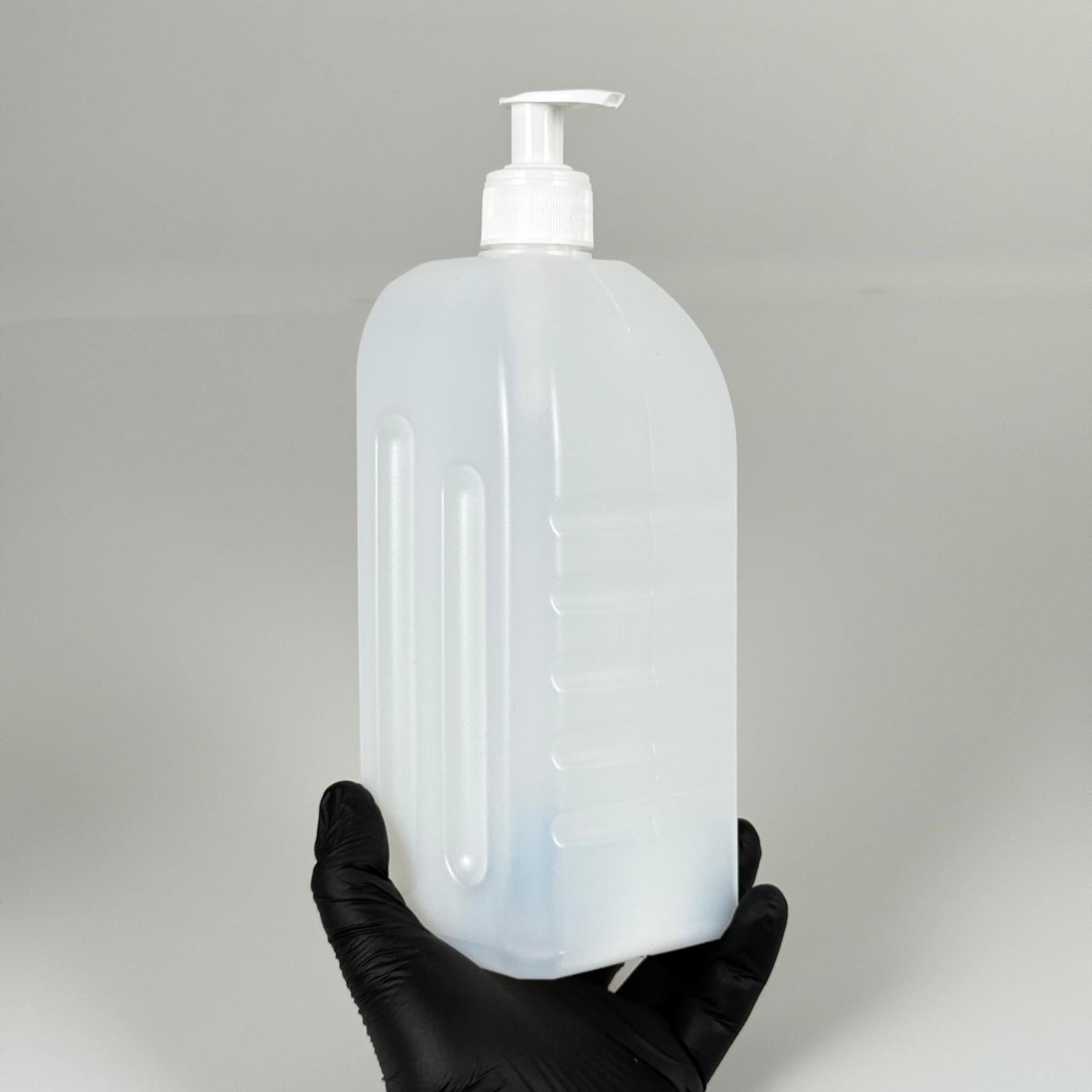 1000 CC DEZENFEKTAN BİDONU - BEYAZ POMPALI - 1 LİTRE BEYAZ BOŞ DEZENFEKTAN BİDONU