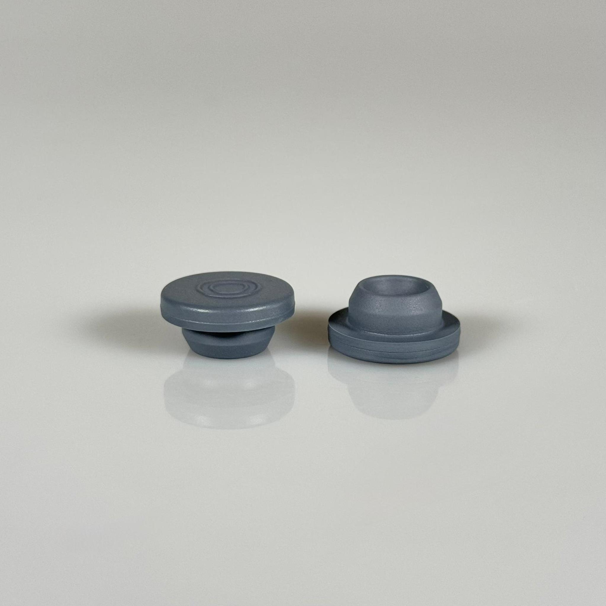 PENİSİLİN FLAKON KAUÇUK TAPA - BUTIL TAPA - KOYU GRİ (20 AĞIZ FLAKON ŞİŞELERE UYAR)