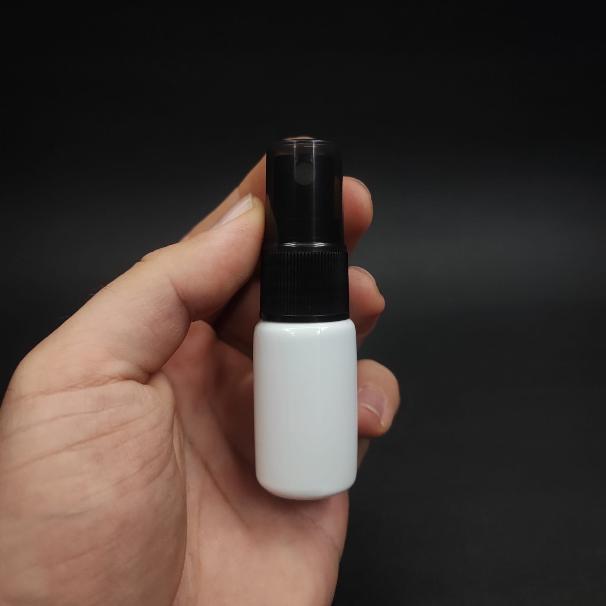 10 CC BEYAZ PET ŞİŞE - SİYAH SPREYLİ TESTER 10 ML PLASTİK ŞİŞE