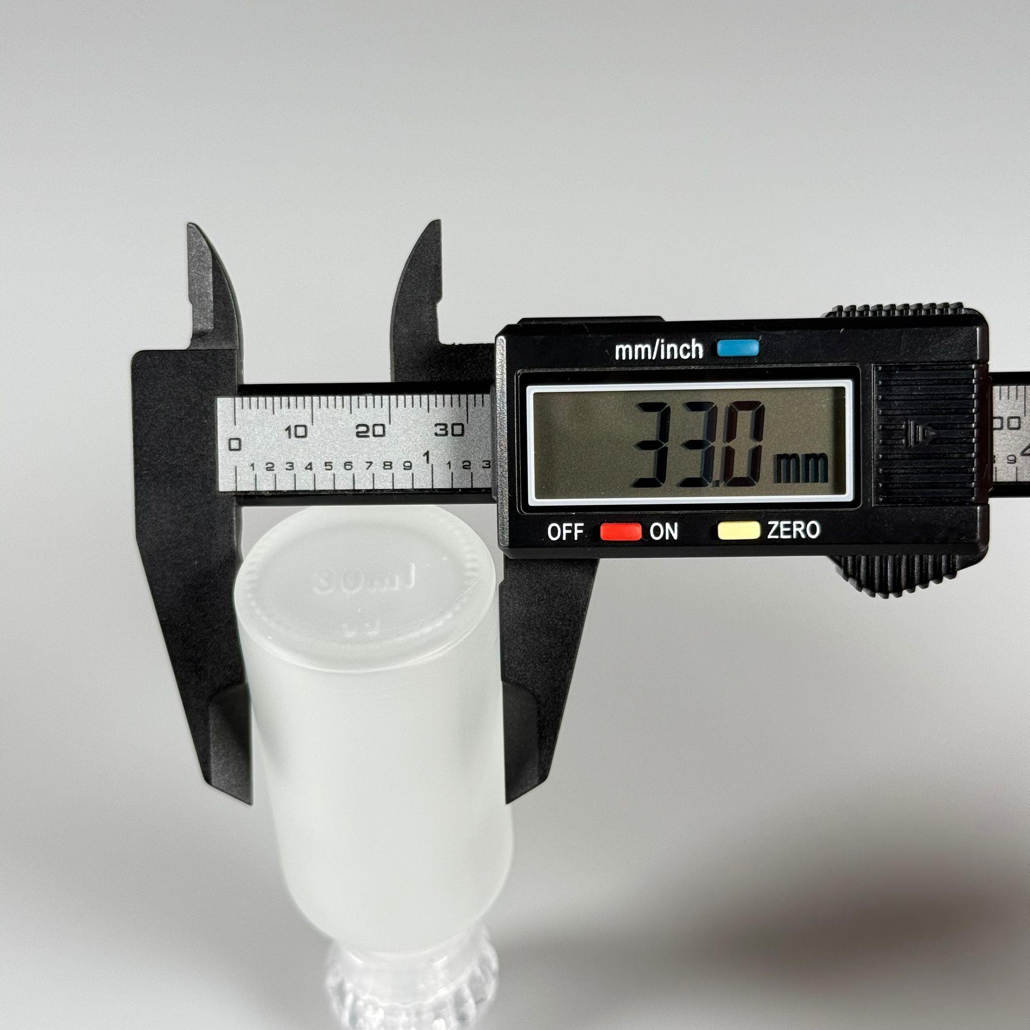 30 CC BUZLU CAM ŞİŞE - KRİSTAL KAPAKLI TIPALI  - 30 ML CAM KOLONYA ŞİŞESİ