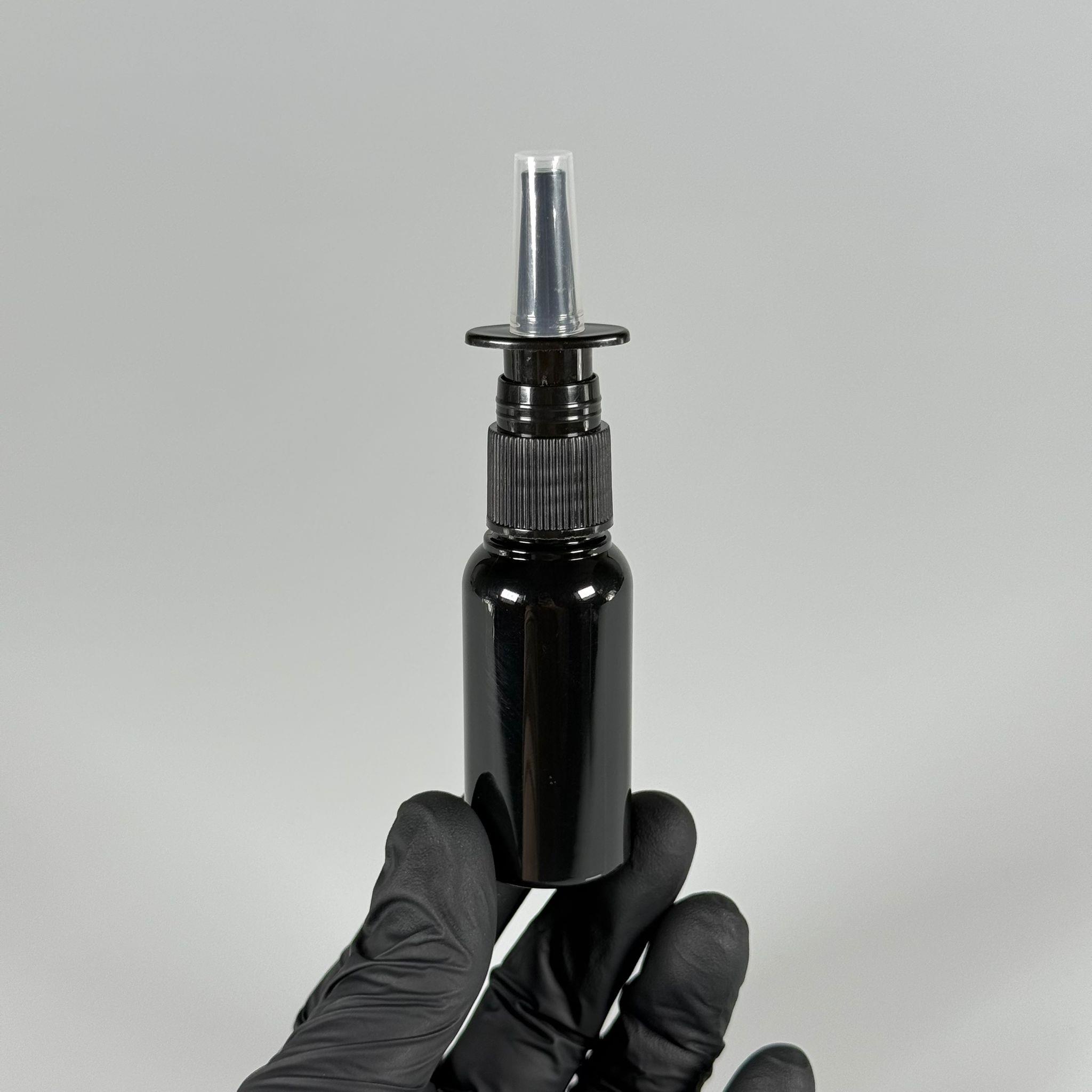 30 CC SİYAH KALIN PET ŞİŞE- SİYAH NAZAL BURUN SPREYLİ 30 ML PLASTİK ŞİŞE