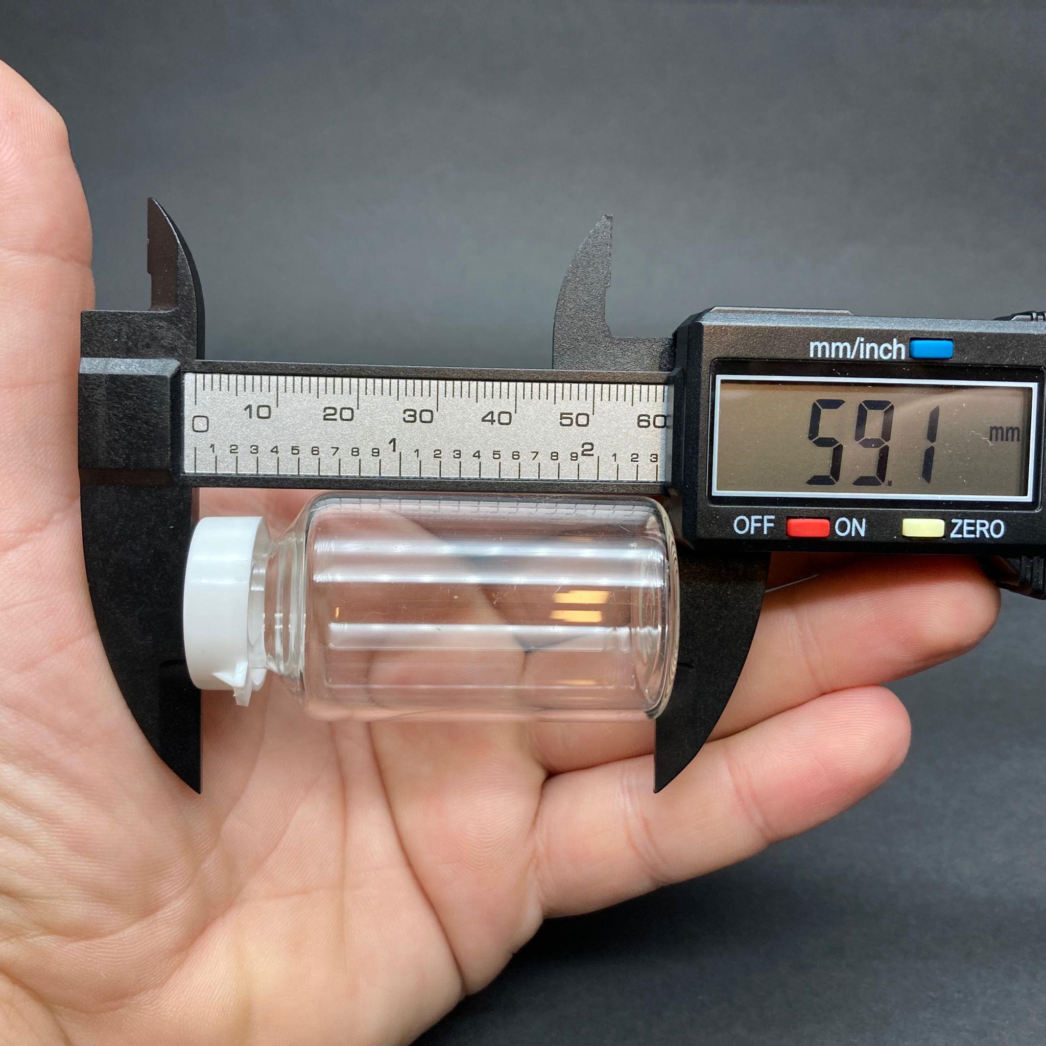 20 CC CAM ŞİŞE ŞEFFAF - PLASTİK KAPAKLI - 20 ML ÇEKME CAM - ÜFLEME CAM - TOMBUL - İNCE FLAKON PENİSİLİN CAM ŞİŞE