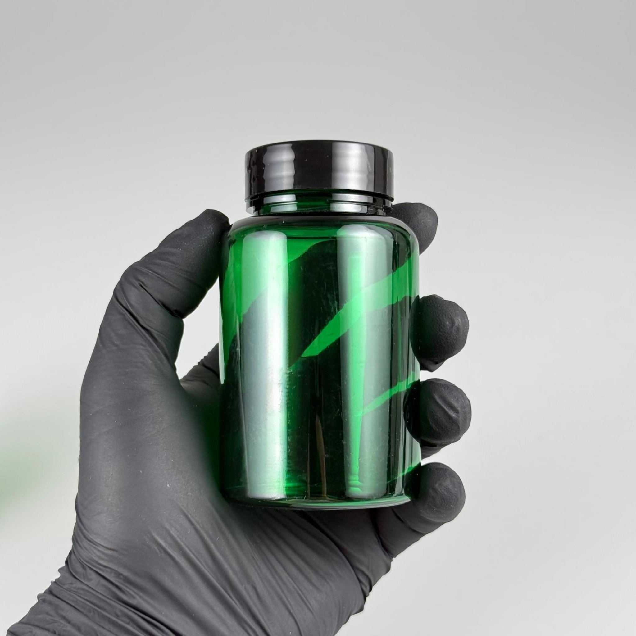 150 CC YEŞİL PET PUDRA ŞİŞESİ + SİYAH PLASTİK KAPAKLI + PUDRA TIPALI TAKIM - 150 ML PUDRA KUTUSU, EKO TUZLUK