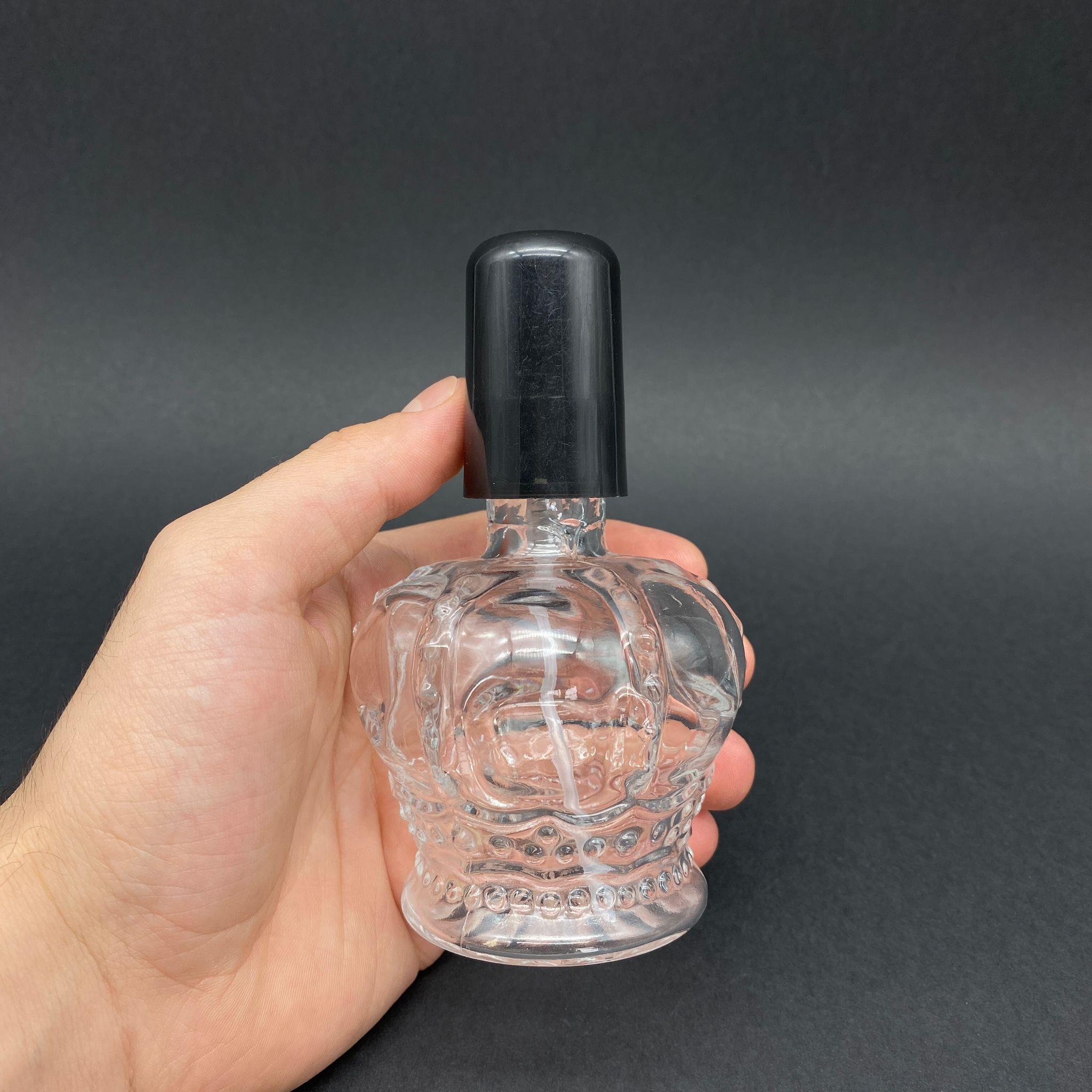 100 CC KRAL TACI CAM KOLONYA ŞİŞESİ - SİYAH LOSYON POMPASI - 100 ML CAM POMPALI KOLONYA ŞİŞESİ (YOĞUN KIVAMLI SIVILARDA KULLANILIR)