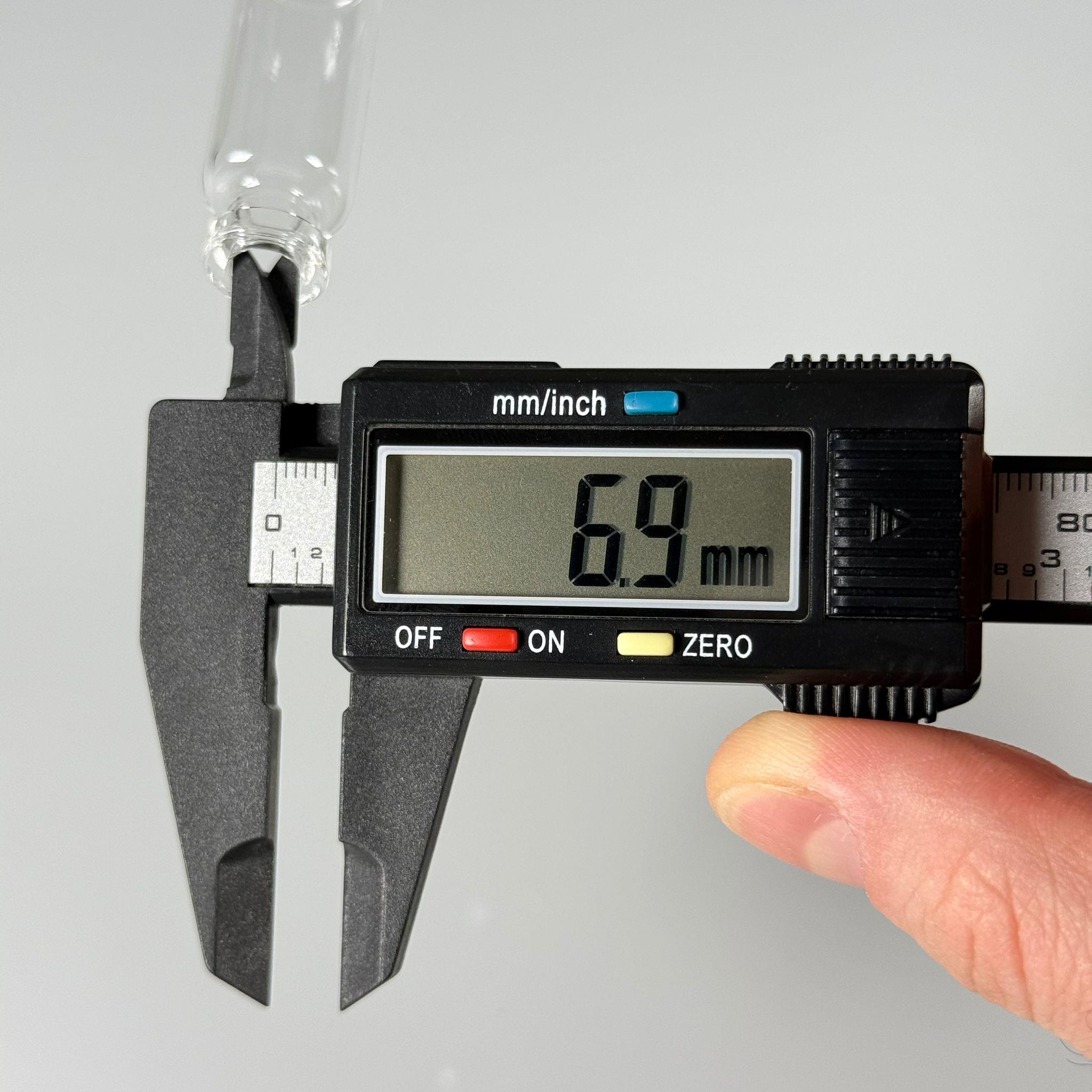 BOROSİLİKAT ŞEFFAF CAM ŞİŞE - 4 CC - 16x45 MM - ÇEKME CAM BORU FLAKON İNCE PENİSİLİN ŞİŞESİ - AĞIZ ÇAPI 13 MM