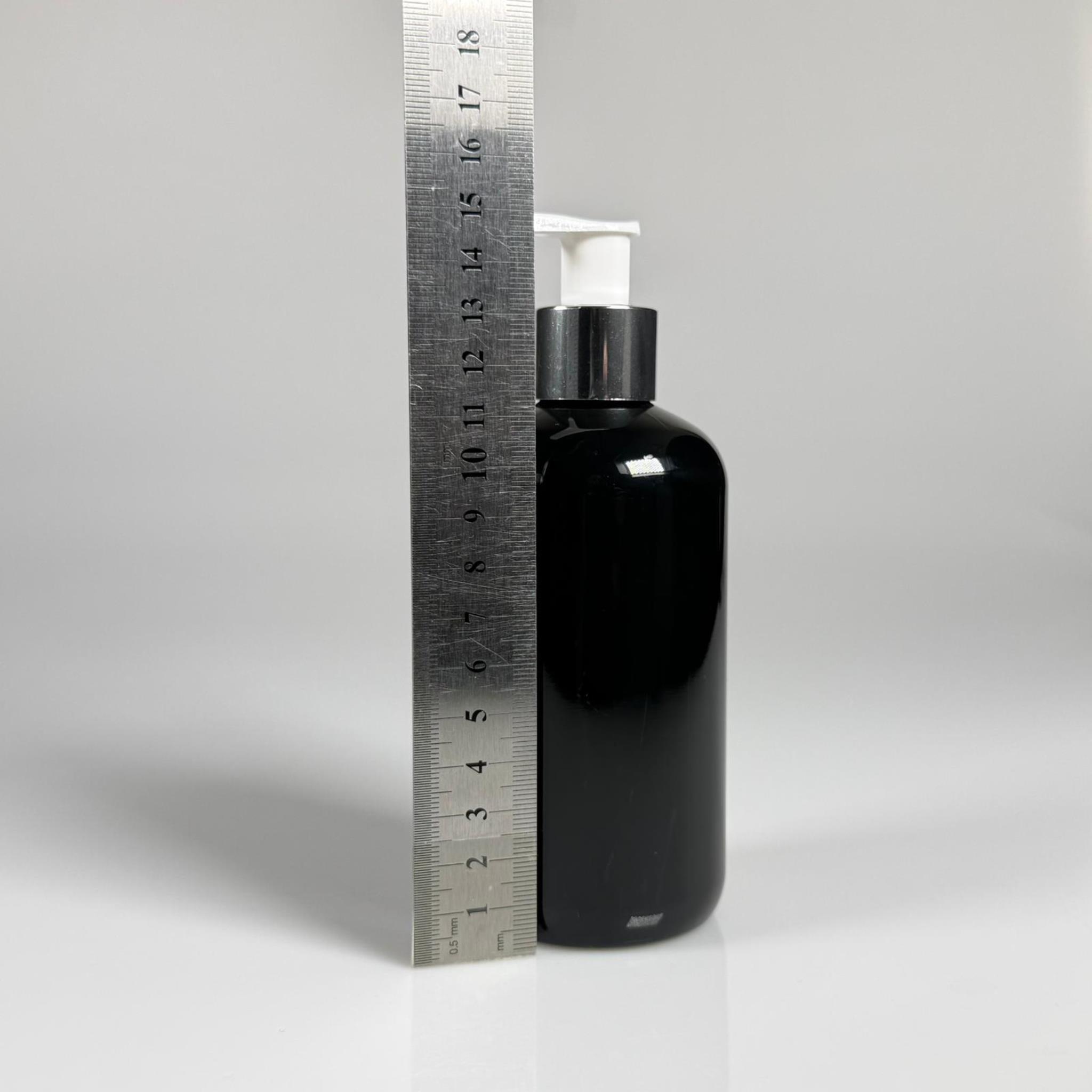 250 CC SİYAH ŞİŞE - GÜMÜŞ POMPALI - 250 ML POMPALI PLASTİK ŞİŞE - ZEYNEP MODEL PET ŞİŞE