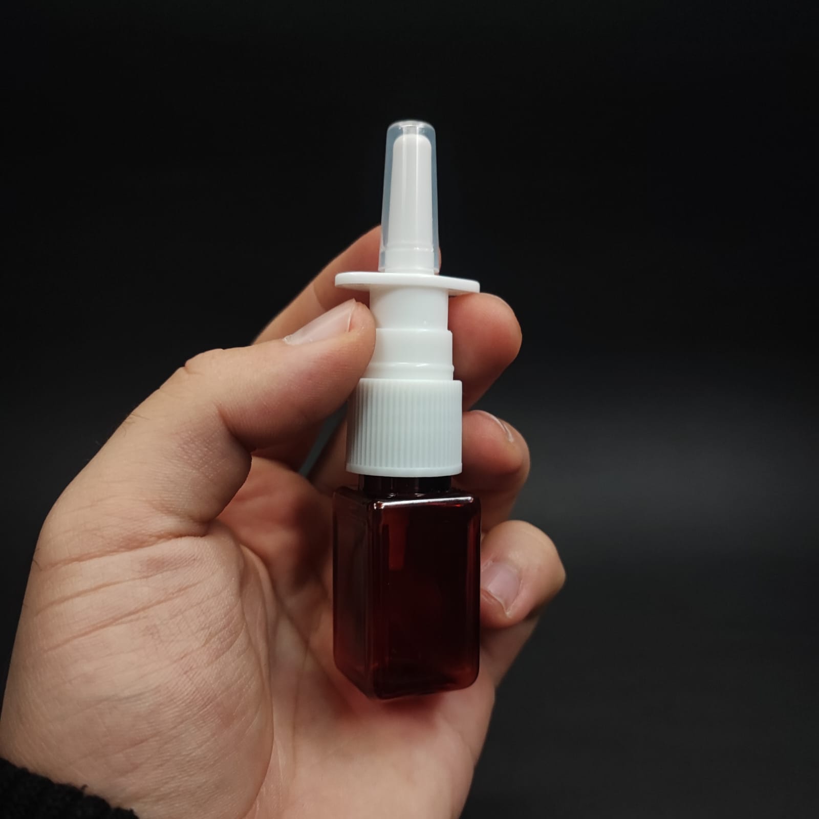 10 CC AMBER KARE PET ŞİŞE- NAZAL BURUN SPREYLİ 10 ML PLASTİK ŞİŞE