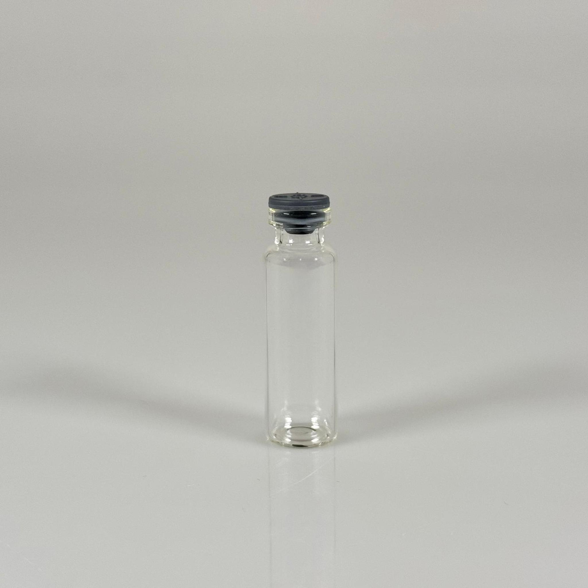 5 ML vial flakon şişe - 13 ağız 5 cc şeffaf cam ilaç şişesi + kauçuk butil enjektör tıpası