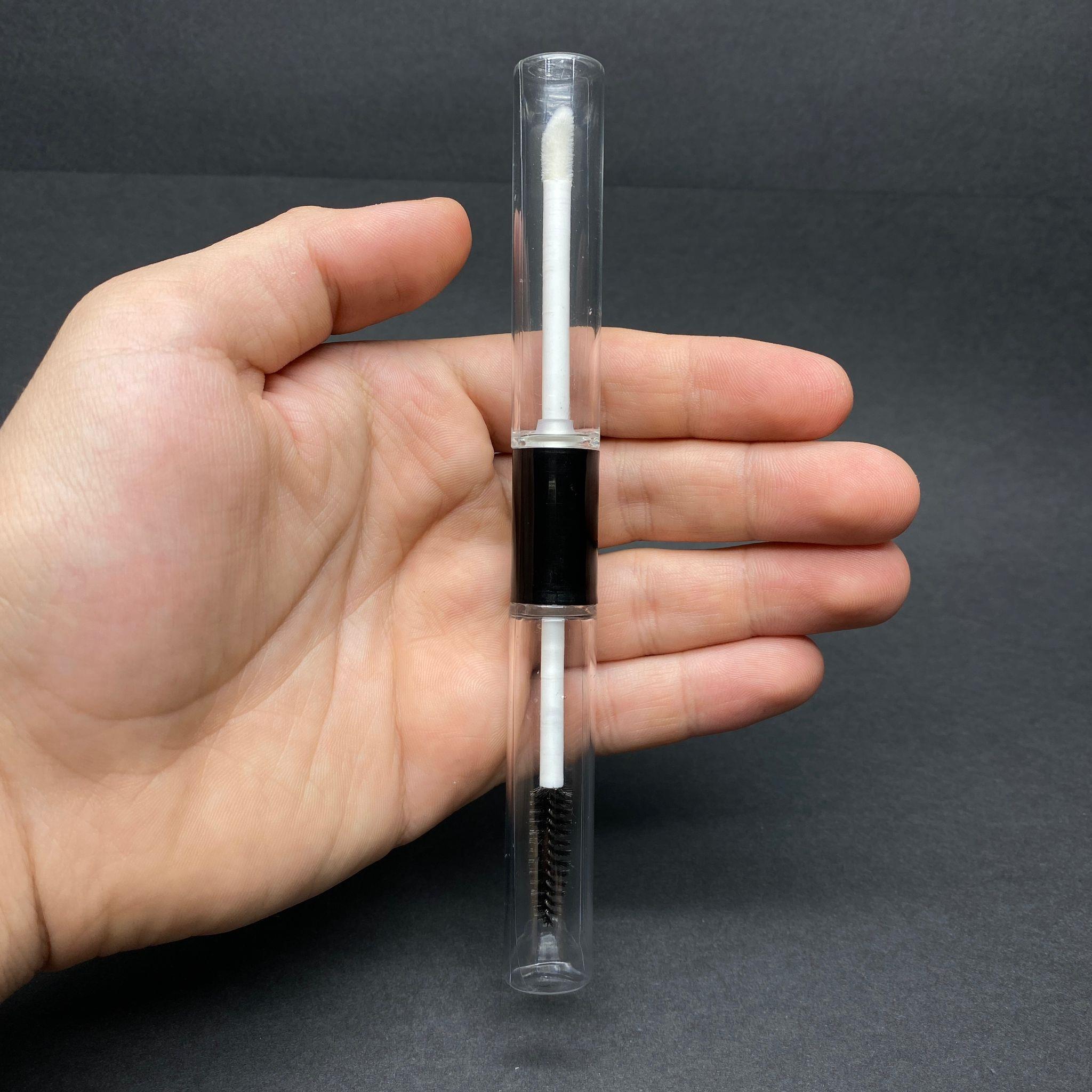KAŞ VE KİRPİK SERUM ŞİŞESİ ÇİFT TARAFLI - DOUBLE KAŞ KİRPİK RİMEL BAKIM AMBALAJI - MASKARA VE LİPGLOSS AMBALAJI - SİLİNDİR - 10 CC KAŞ SERUMU 10 CC KİRPİK SERUMU TOPLAMDA 20 CC