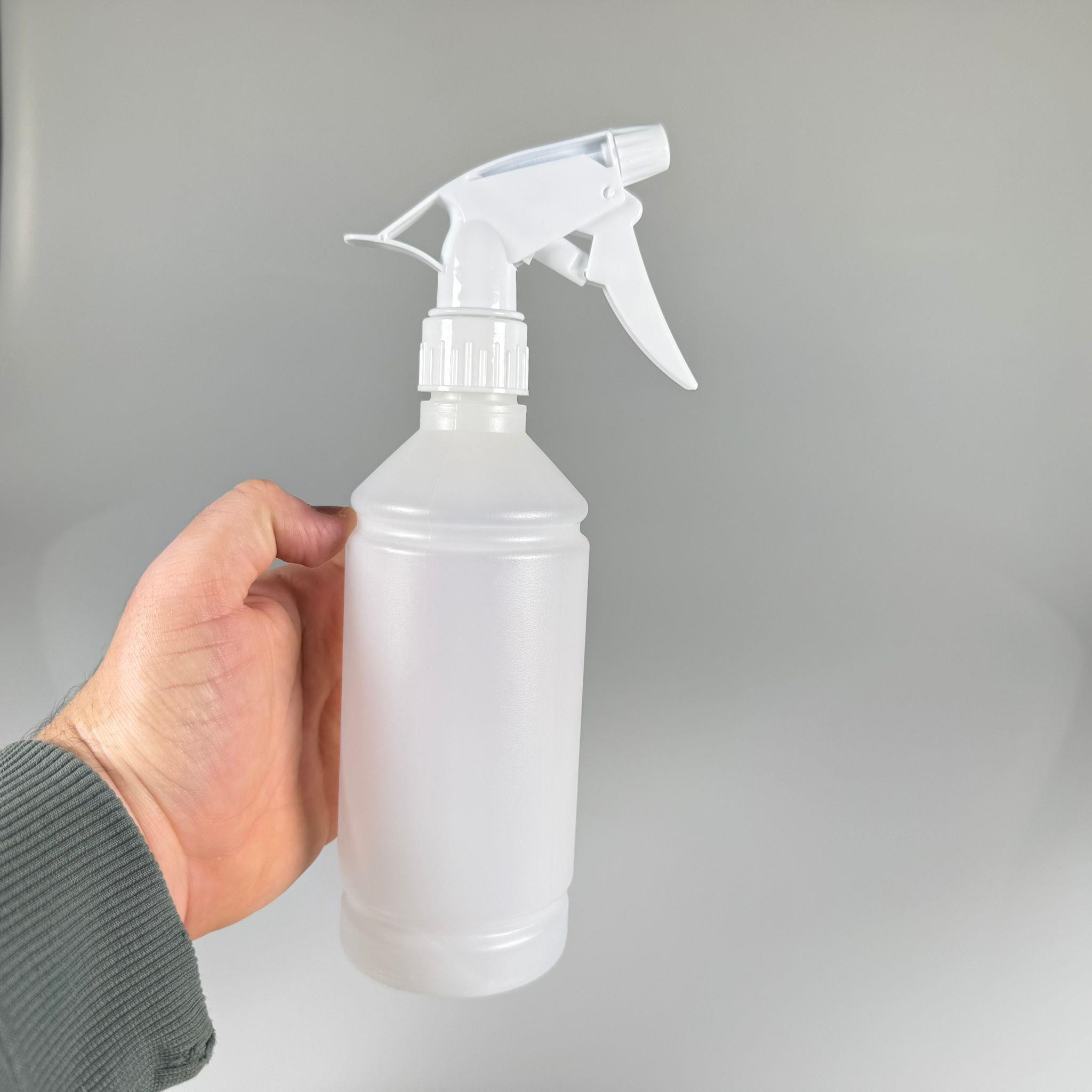 500 CC TİNER ŞİŞESİ - BEYAZ DOZAJLI KİMYASALA DAYANIKLI TRİGER TETİK SPREYLİ - 500 ML KİMYASALA DAYANIKLI PLASTİK ŞİŞE - 0,5 LT POLİETİLEN ŞİŞE