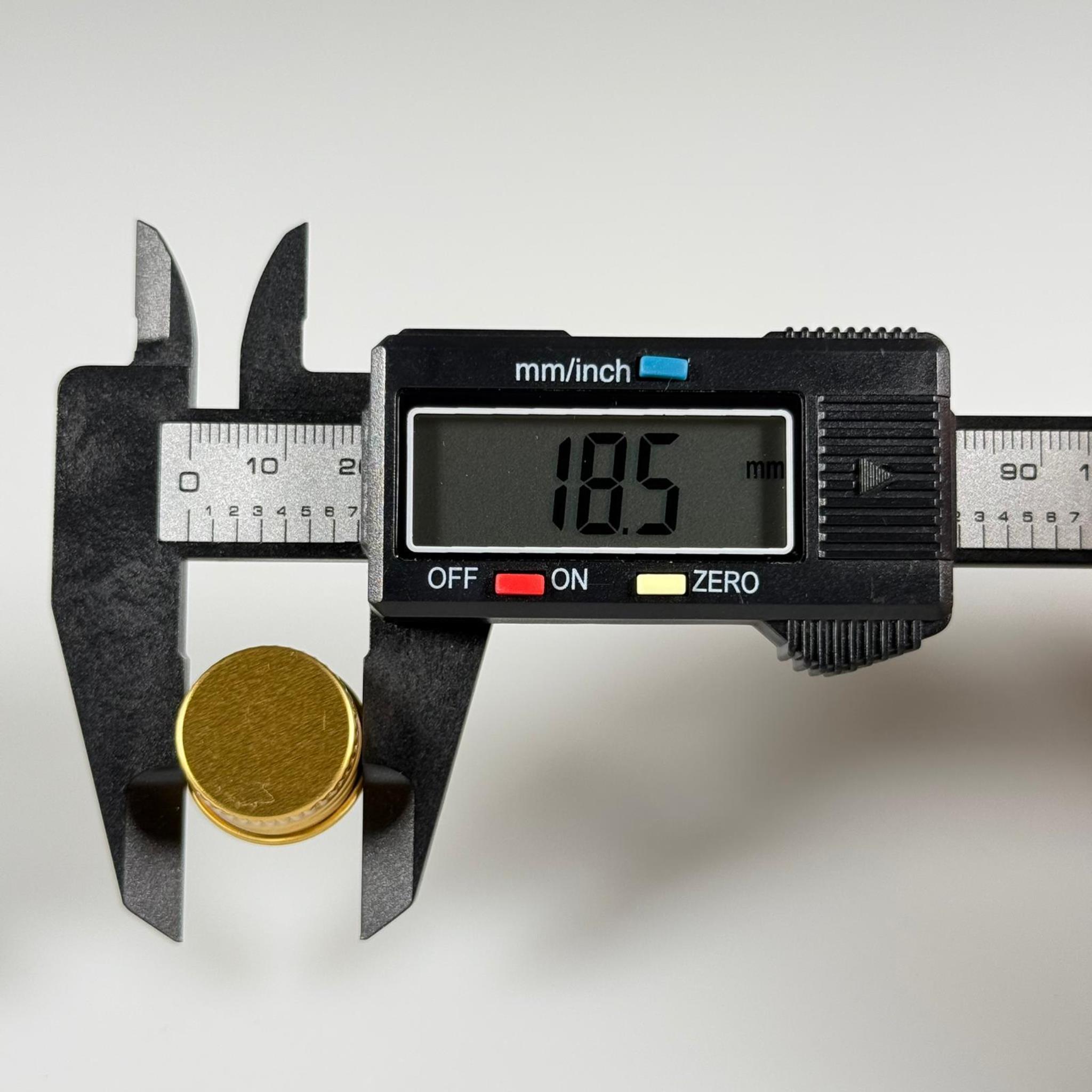 18 MM VİDALI GOLD ALÜMİNYUM KAPAK - İTHAL