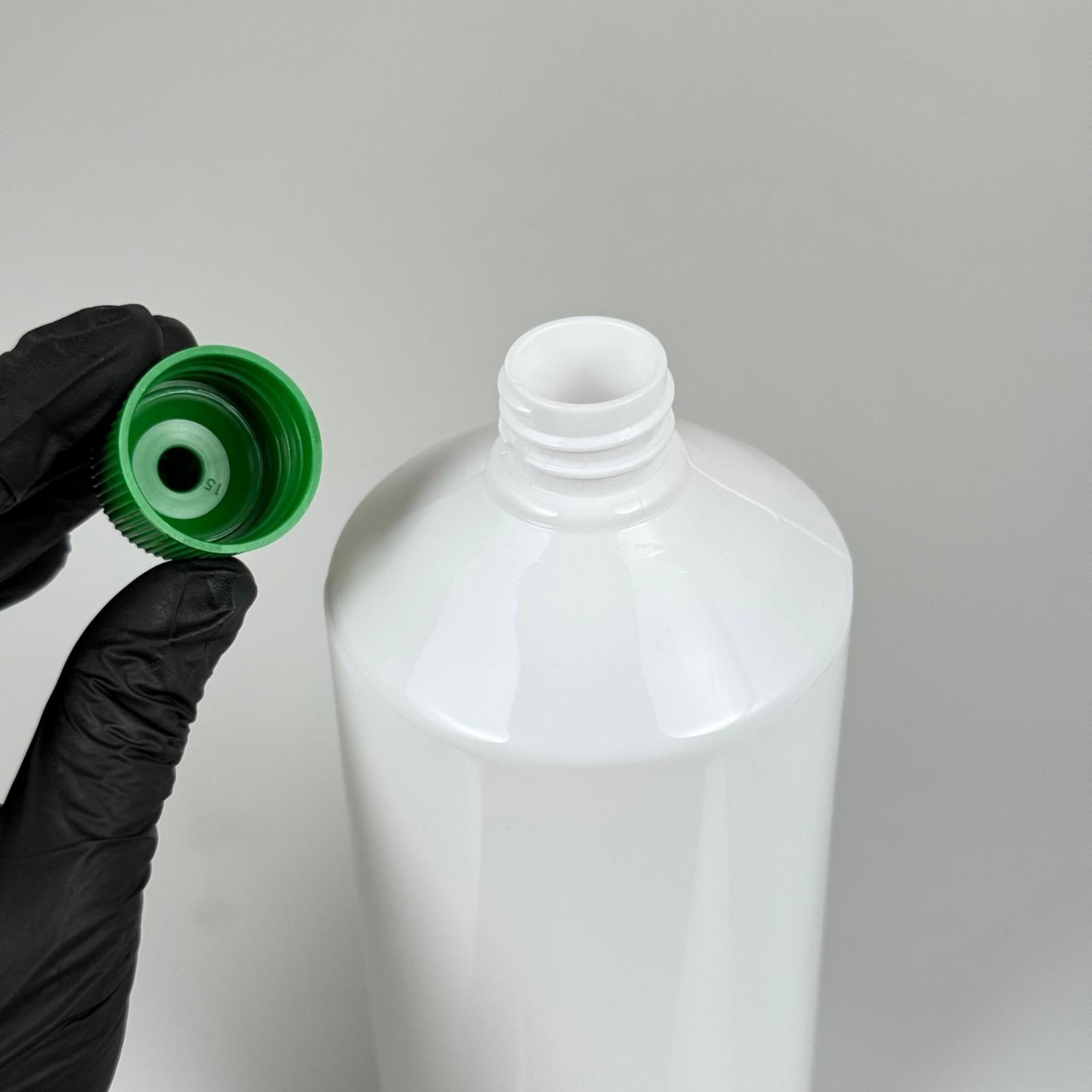 ZEYTİNYAĞI, SOS, ACI SOS, SİRKE, SRIRACHA VB BOŞ ŞİŞELERİ - YEŞİL SİVRİ TWİST AKITICI KAPAK + 950 ML BEYAZ PET PLASTİK ŞİŞE TAKIM