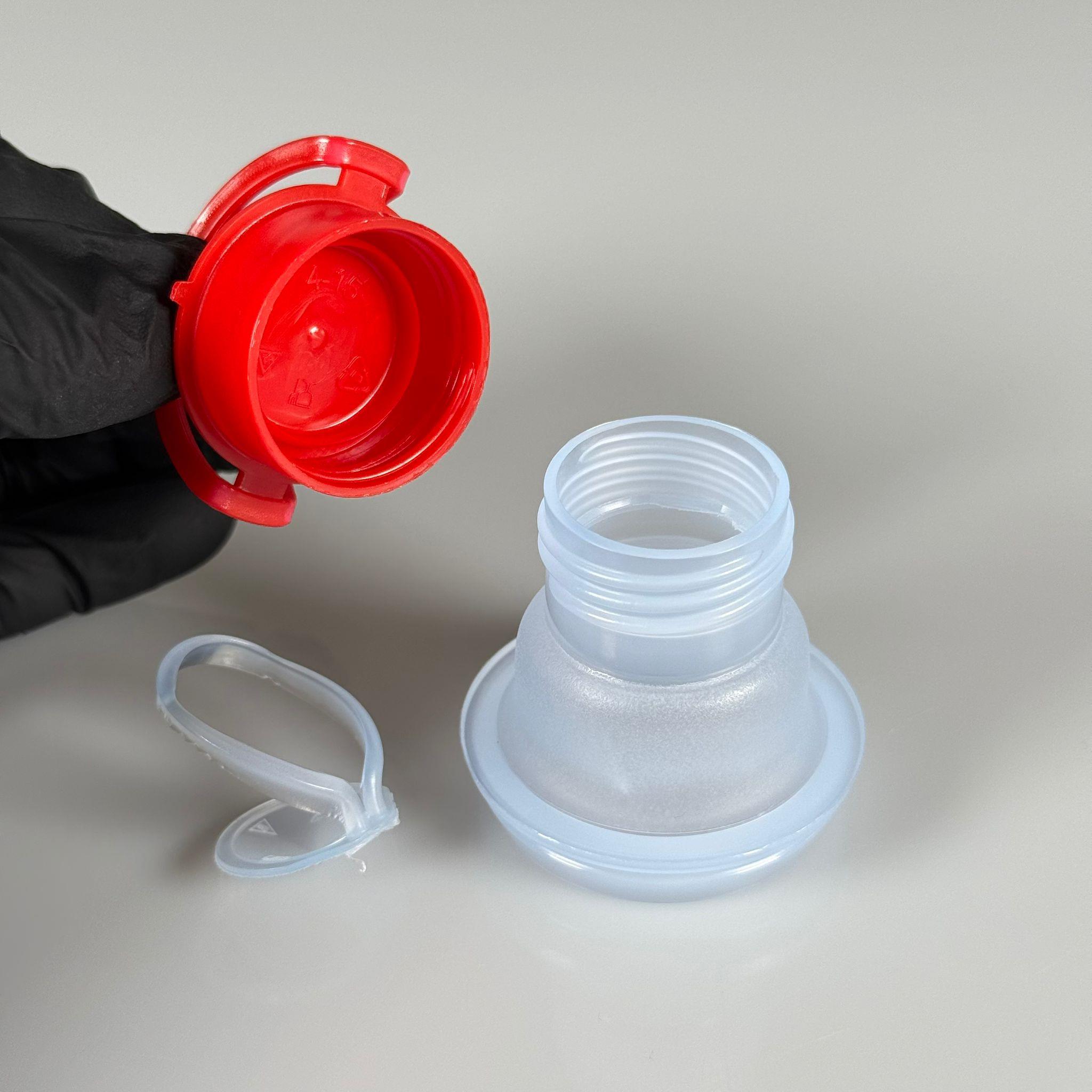 42 MM P2 K CL NATÜREL KIRMIZI BERİCAP  (SOLVENT VE TİNER TENEKESİ İÇİN) - TENEKE İÇİN PLASTİK KAPAK - YEDEK KİMYASAL TENEKE KAPAĞI - Çakma Metal TENEKE Kapağı