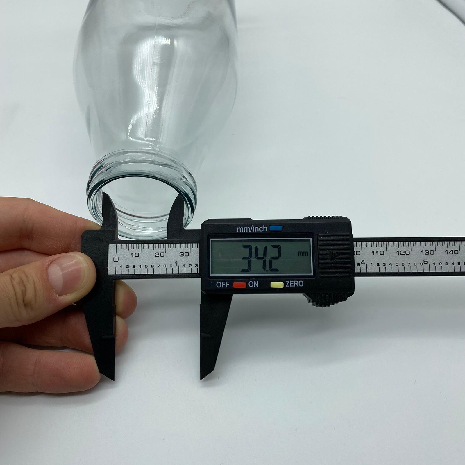 1000 CC DÜZ MODEL CAM ŞİŞE KAPAKSIZ - SÜT ŞİŞESİ - GENİŞ AĞIZLI DÜZ MODEL (48 AĞIZ)
