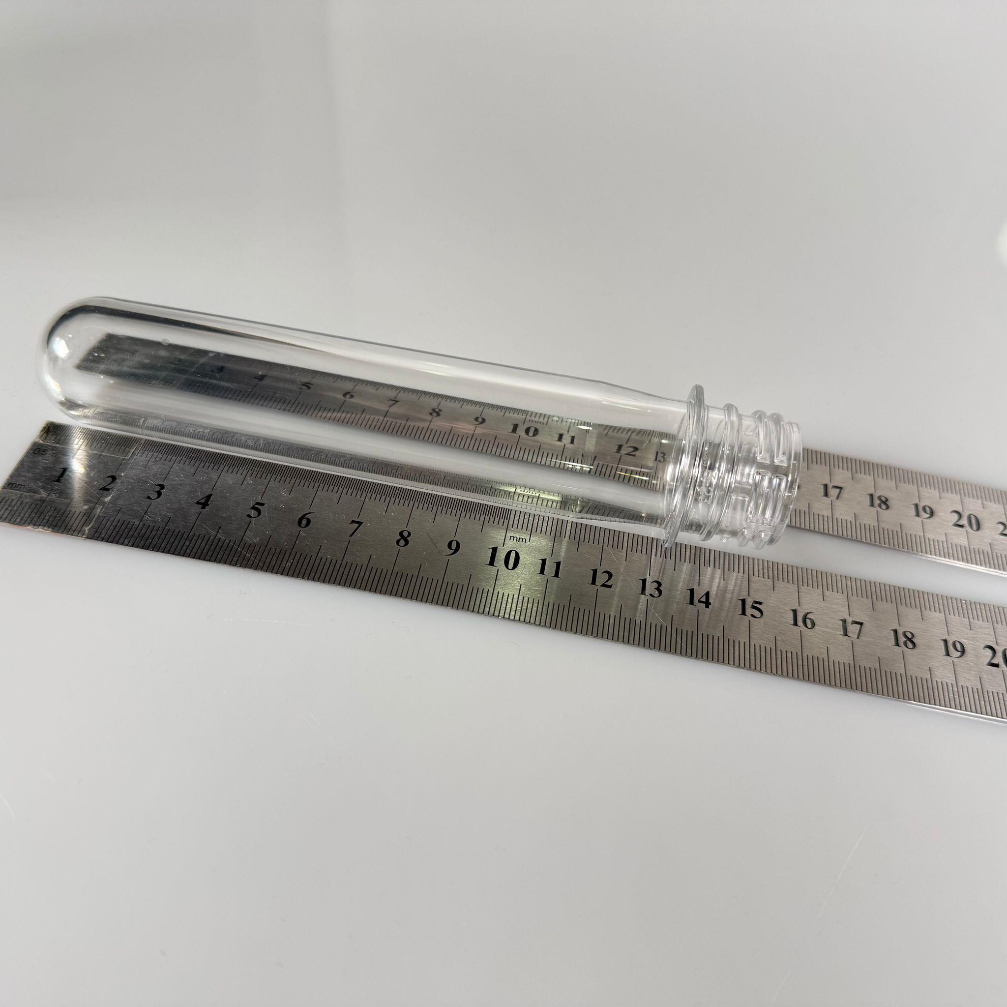 16 CM TÜP - 45 CC UZUN KALIN (51 GR) PET ŞİŞE  - CONTALI METAL GOLD ALÜMİNYUM KAPAKLI  - VANİLYA ÇUBUĞU, BAHARAT, DENEY TÜPÜ, AYAKKABI BAĞCIĞI VB İÇİN PLASTİK TÜP