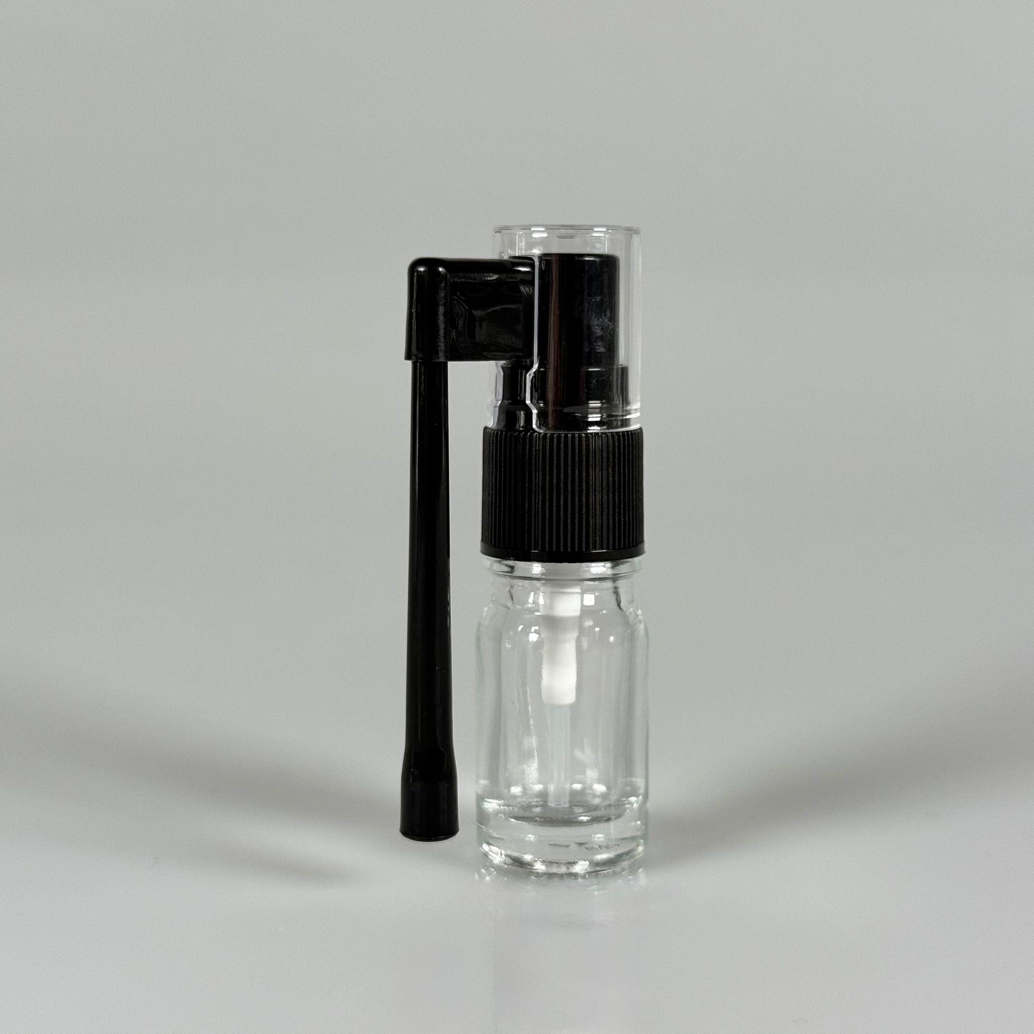 5 ml Farmasötik Plastik Uzun Nozullu Mist Oral Boğaz Spreyli Şeffaf Cam Şişe - 5 CC SİYAH ORAL BOĞAZ SPREYLİ CAM ŞİŞE