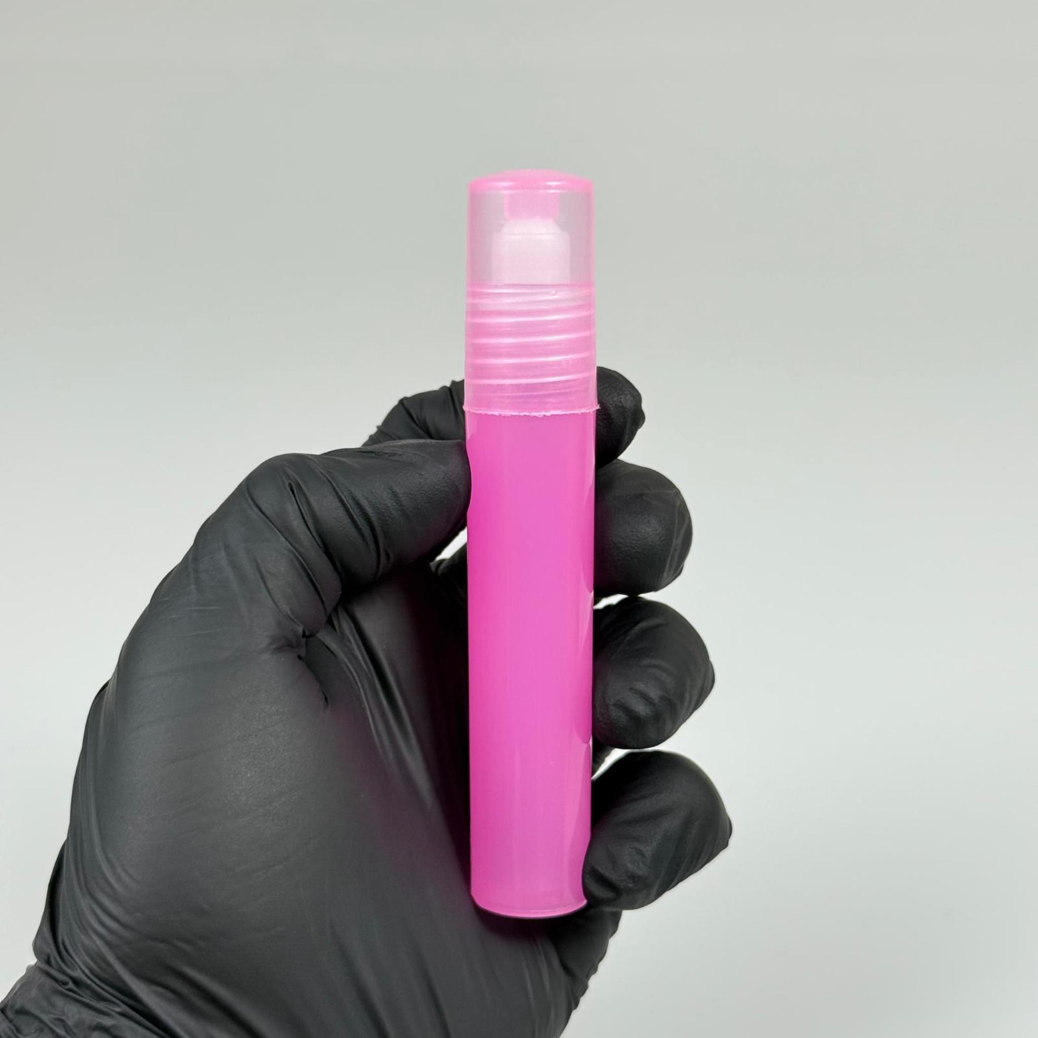 7,5 CC PLASTİK ROLL-ON ŞİŞE - BİLYELİ ŞİŞE - MİS ŞİŞESİ - ESANS ŞİŞESİ - KOKU - ŞİŞESİ - PARFÜMERİ ŞİŞESİ - PEMBE