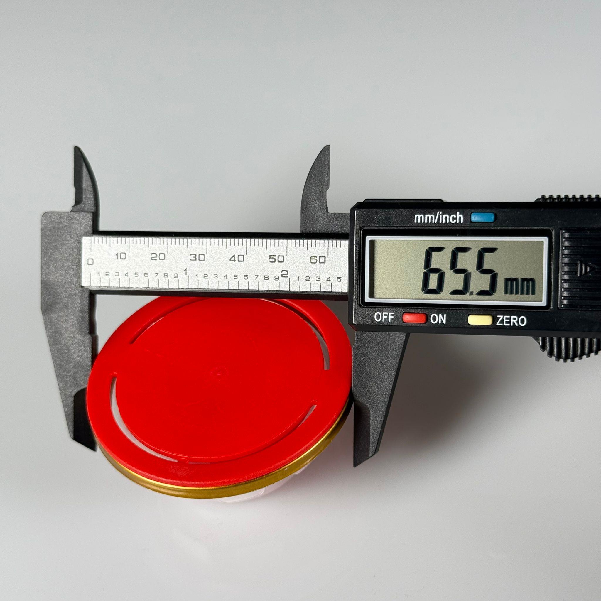 60/57 MM ÇEMBERLİ ECO SPOUT TENEKE KAPAK - KIRMIZI NATÜREL BERİCAP