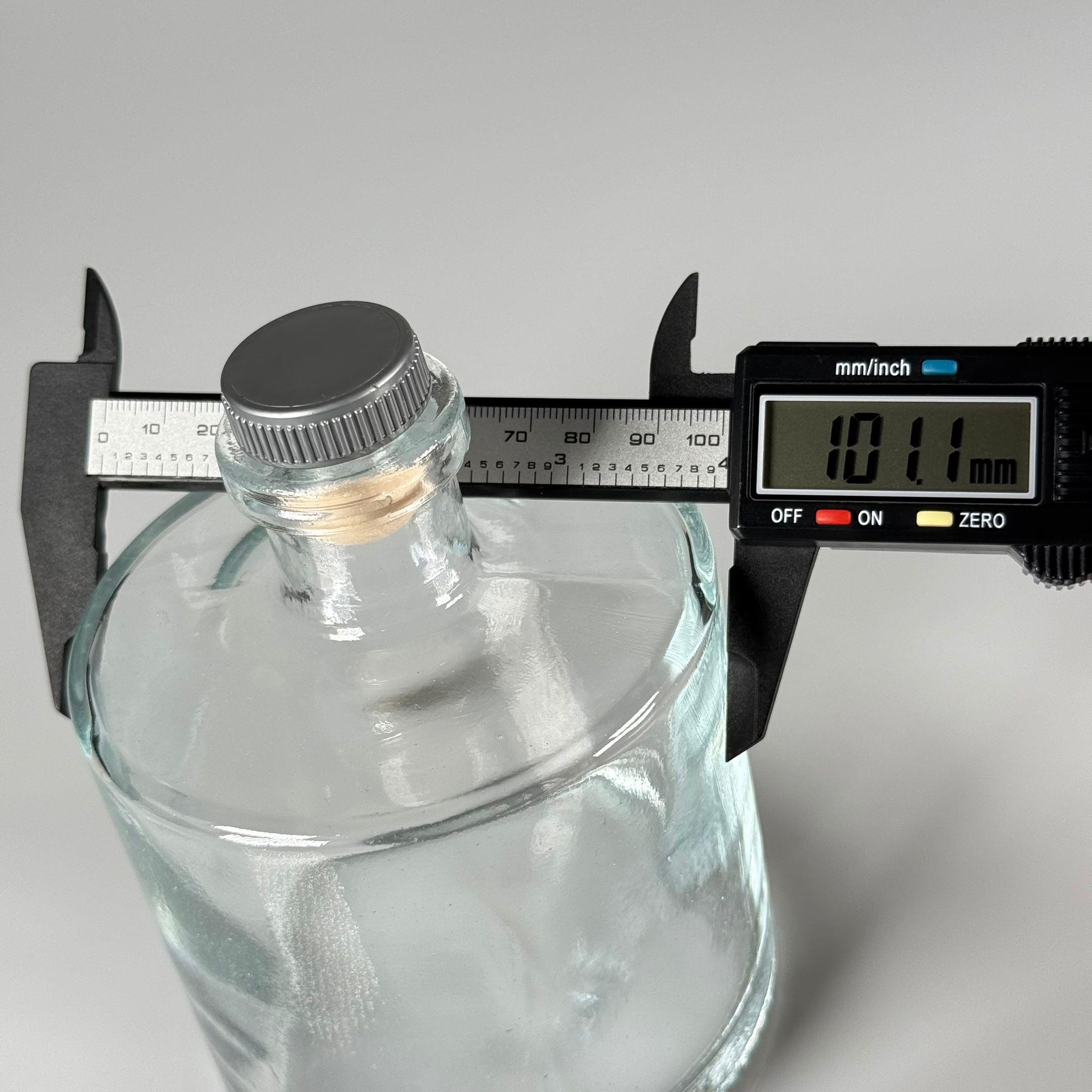 500 CC LÜX ŞİŞE - SİLİNDİR - 500 ML BÜYÜK BOY DİFFUSER ŞİŞE GRİ MANTAR TIPALI