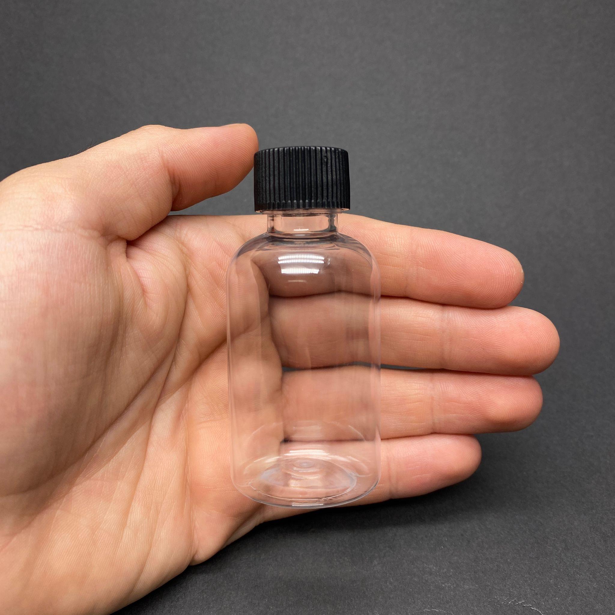 40 CC TOMBUL MODEL PLASTİK ŞİŞE - SİYAH KAPAKLI - 40 ML KAPAKLI PET ŞİŞE