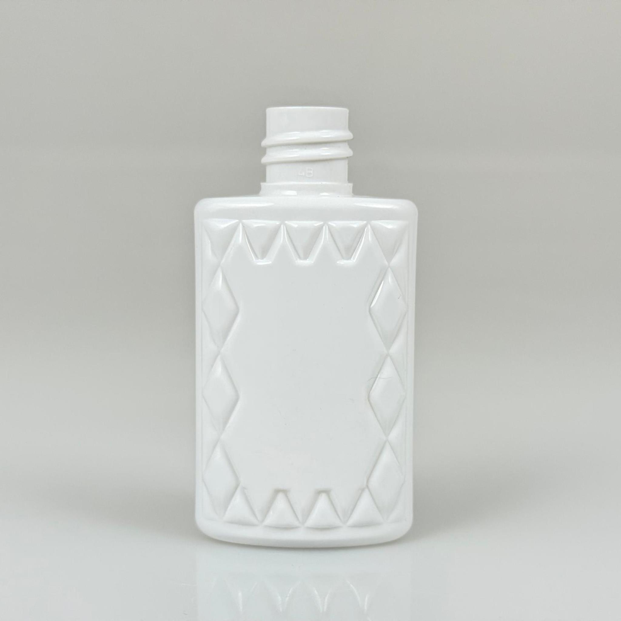 50 CC BEYAZ PET KÖŞELİ PARFÜM ŞİŞESİ  - 18 AĞIZ - 50 ML PLASTİK PARFÜM - KOLONYA ŞİŞESİ