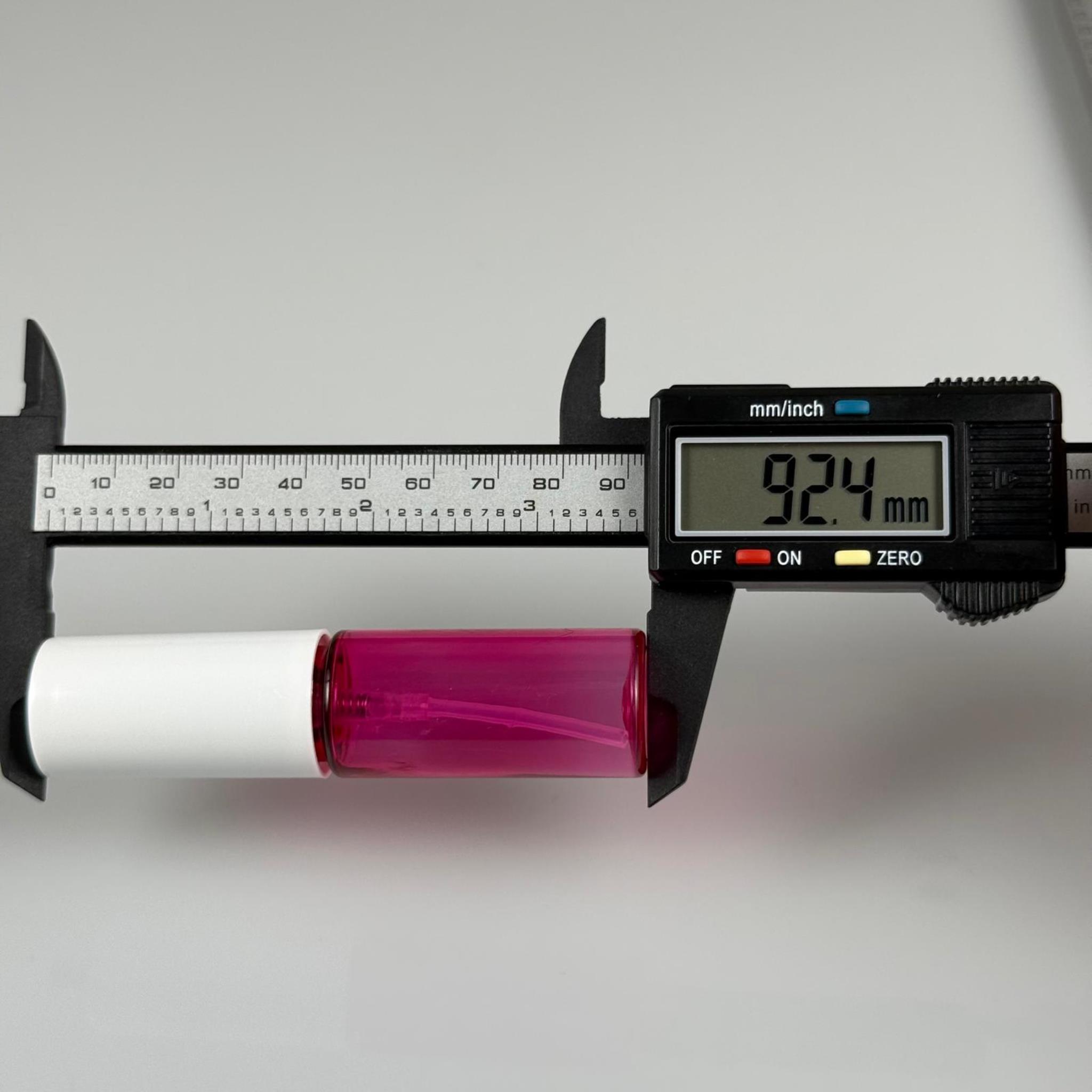 15 CC PEMBE PARFÜM ŞİŞESİ PLASTİK - SİYAH SPREY + BEYAZ KAPAK - 15 ML PARFÜM ŞİŞESİ PET