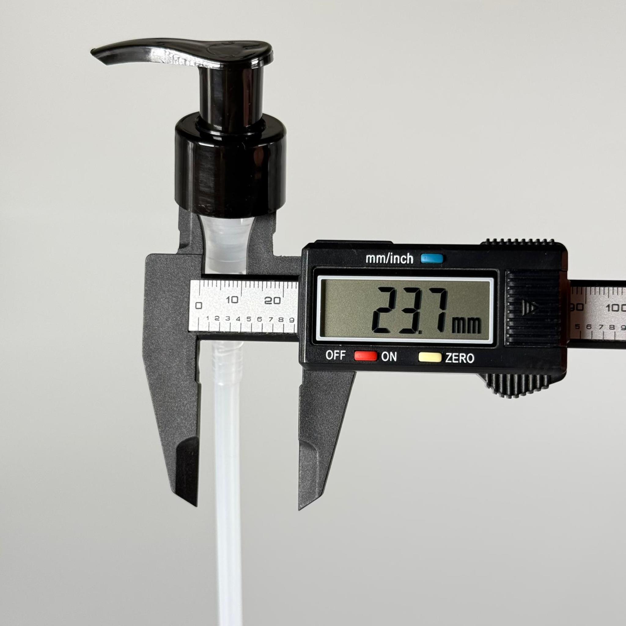 24 MM POMPA KİLİTLİ SİYAH - SIVI SABUN POMPASI - UZUN HORTUMLU (30 CM)