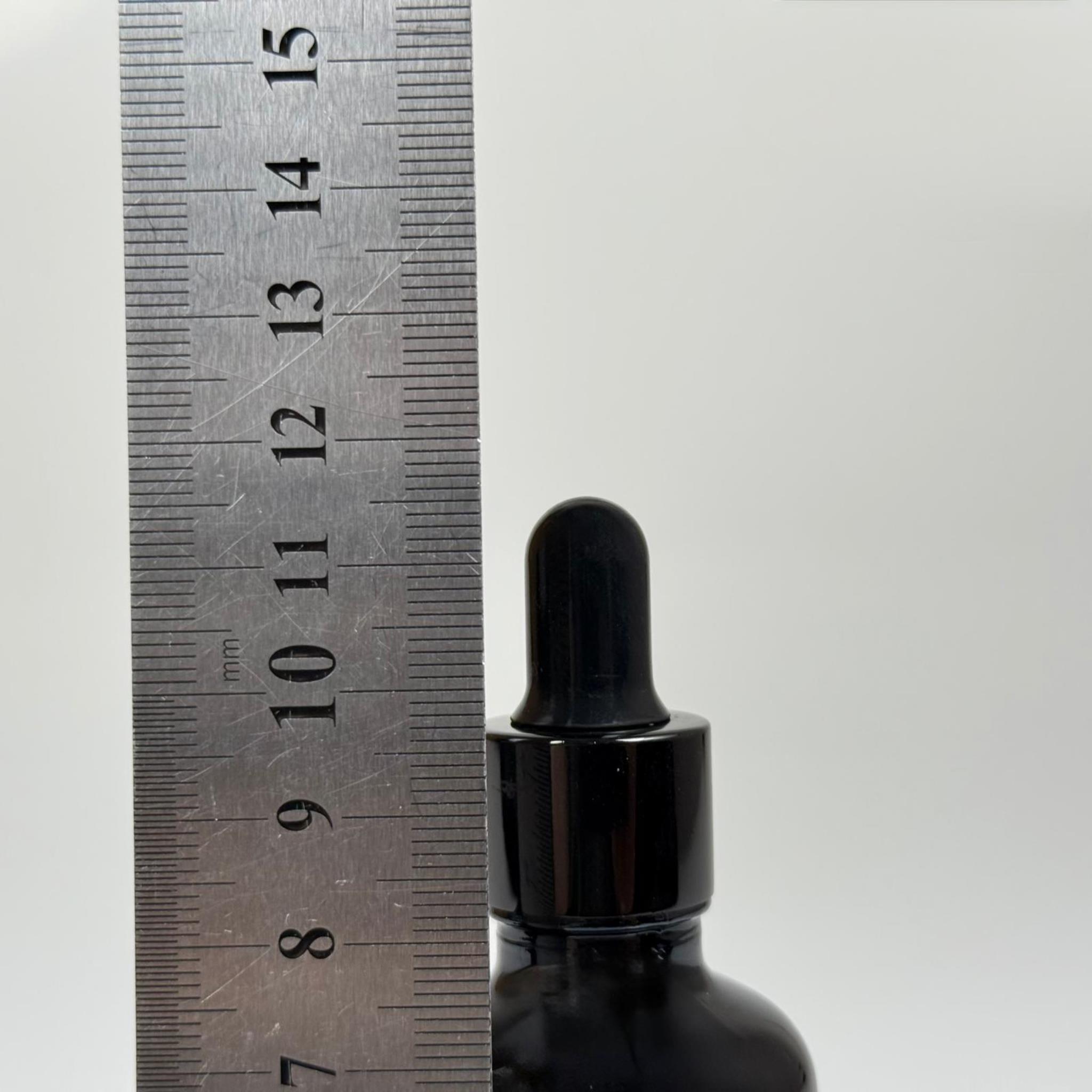 50 CC SİYAH CAM DAMLALIKLI ŞİŞE - SİYAH EMZİK - SİYAH  METALİK KAPAK - 50 ML SİYAH CAM DAMLALIKLI ŞİŞE